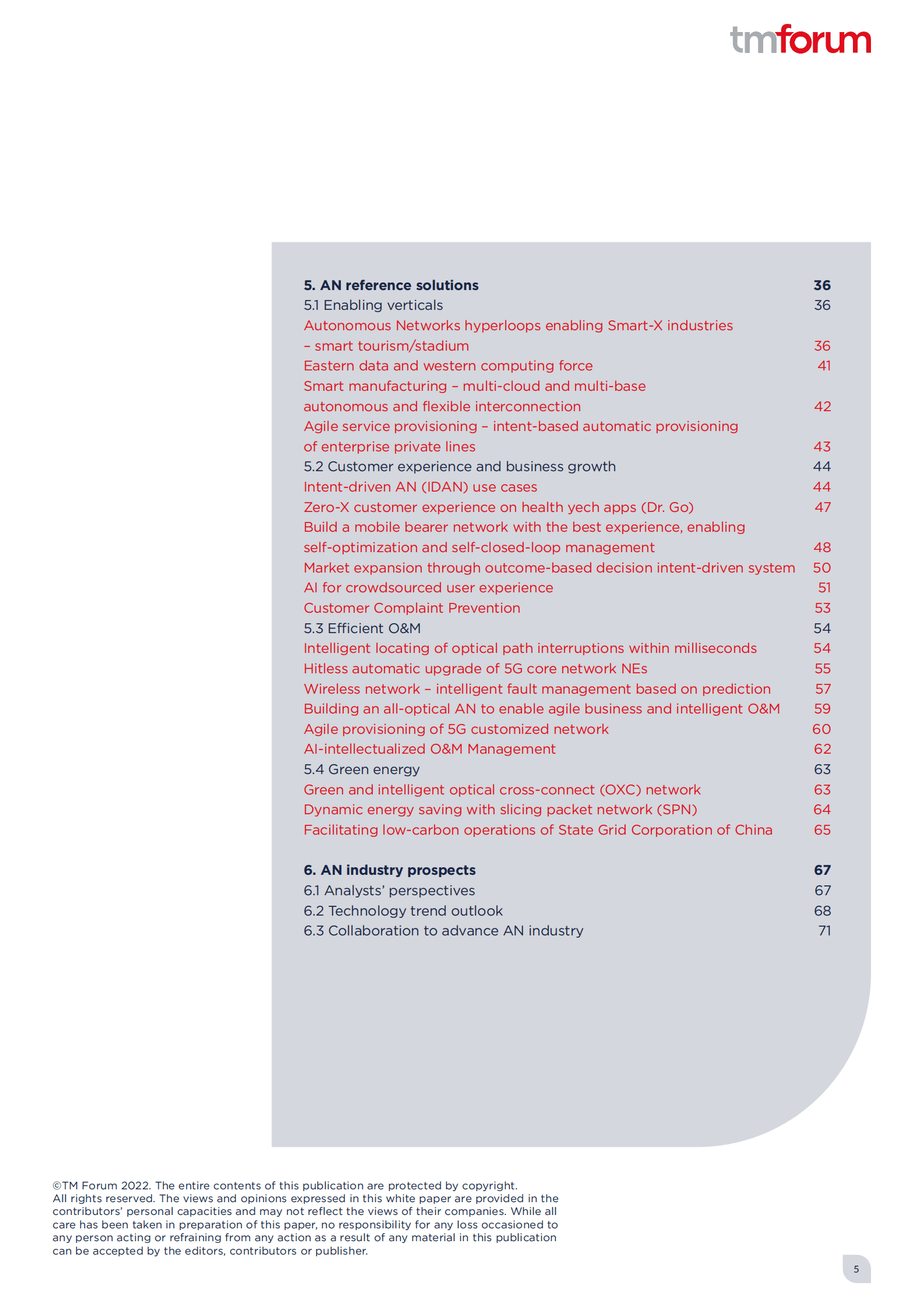 Tmforum：TMF自智网络白皮书4.0【英文版】 第5页