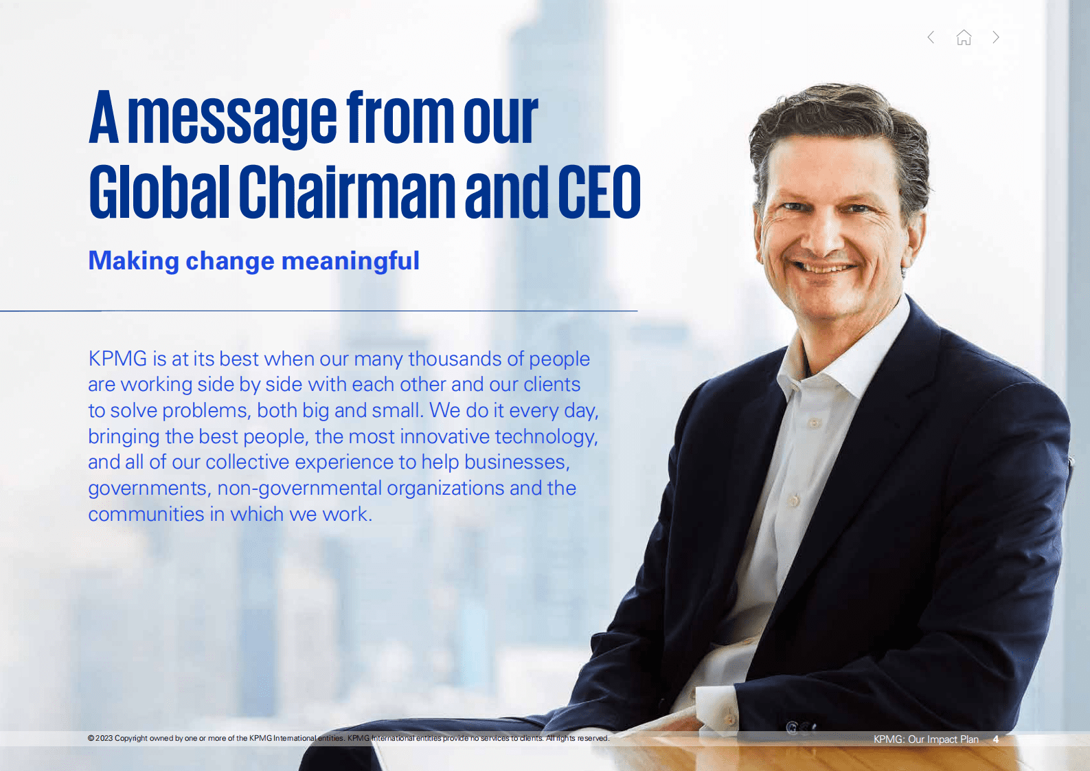 毕马威：我们的影响力计划2023【英文版】 第4页