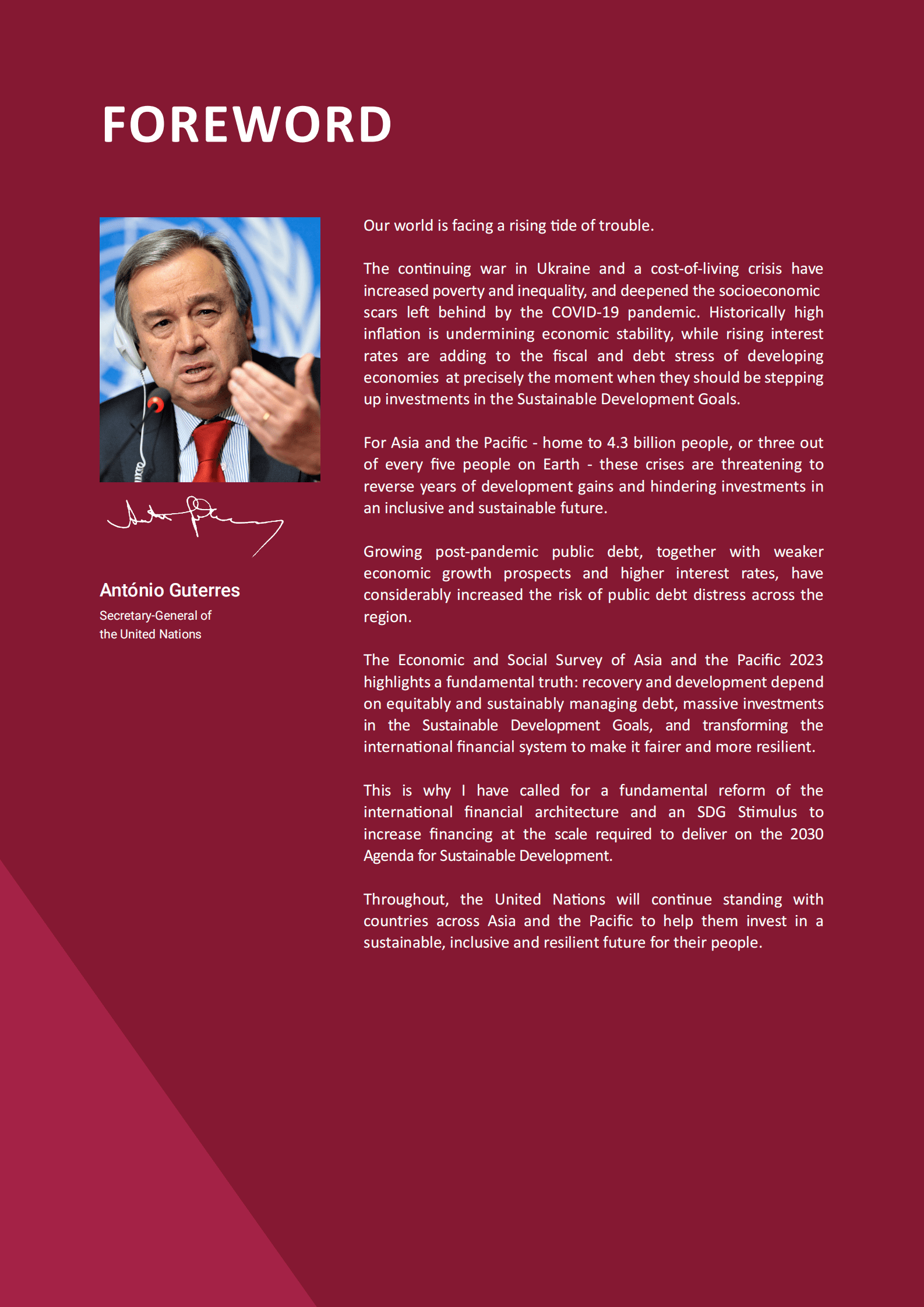 联合国亚太经社会：亚洲及太平洋经济社会概览【英文版】 第5页