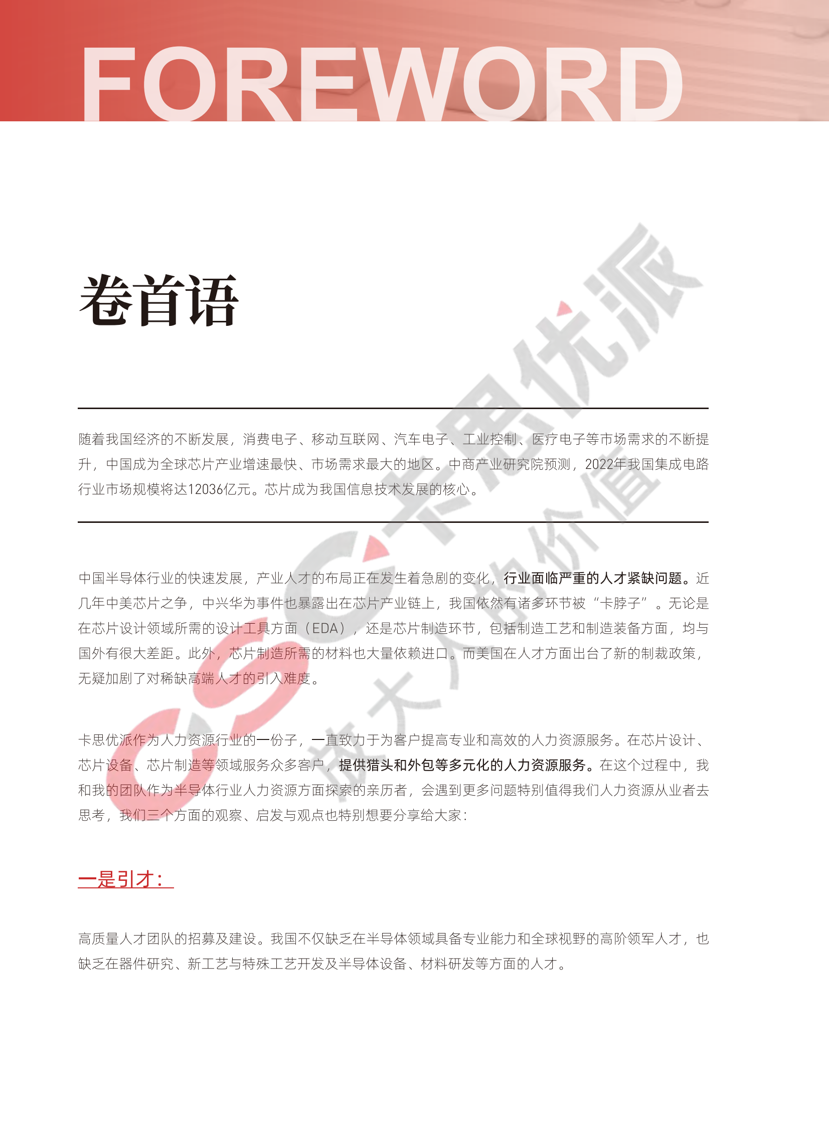 卡思优派：2022芯片半导体行业人才白皮书 第4页