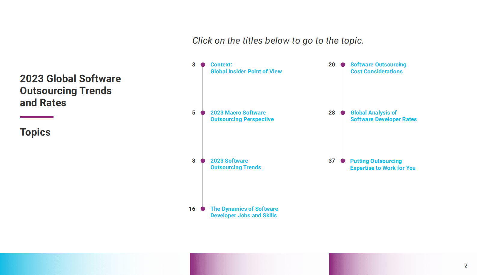 Accelerance：2023年全球软件外包趋势和费率指南【英文版】 第2页