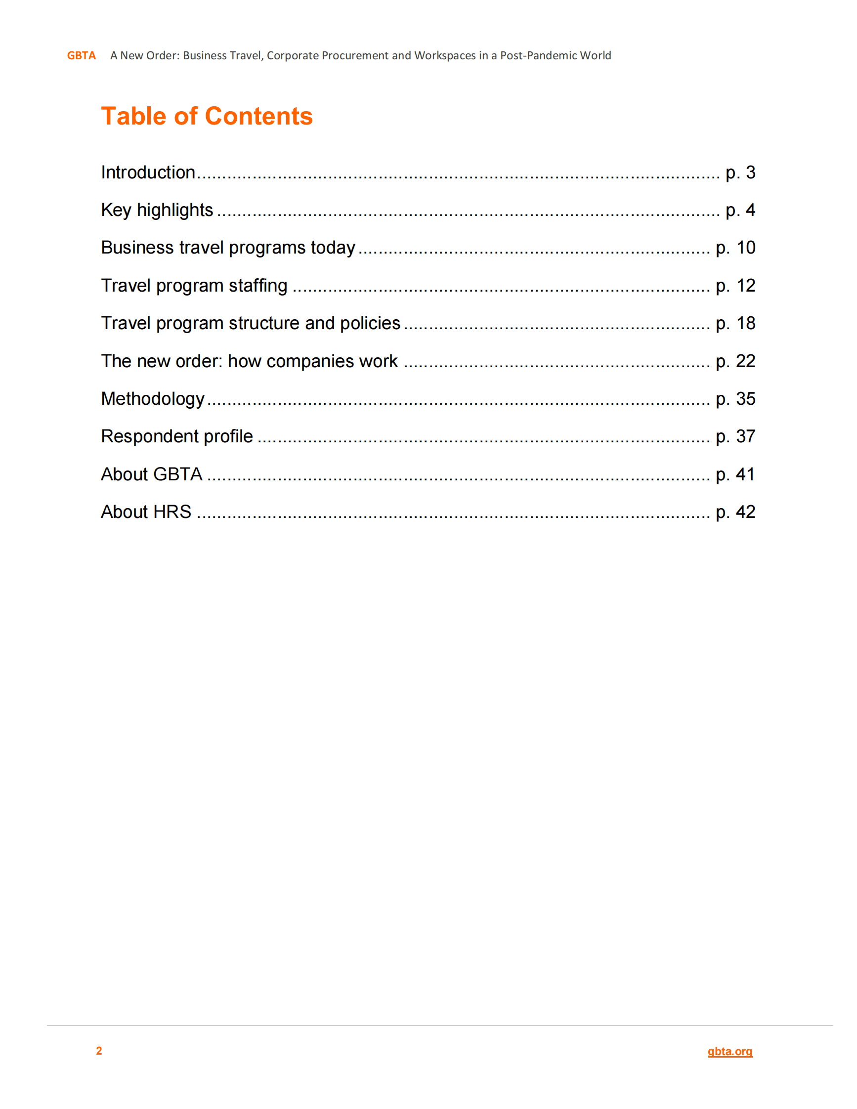 GBTA：新秩序：大流行后的商务旅行报告【英文版】 第2页