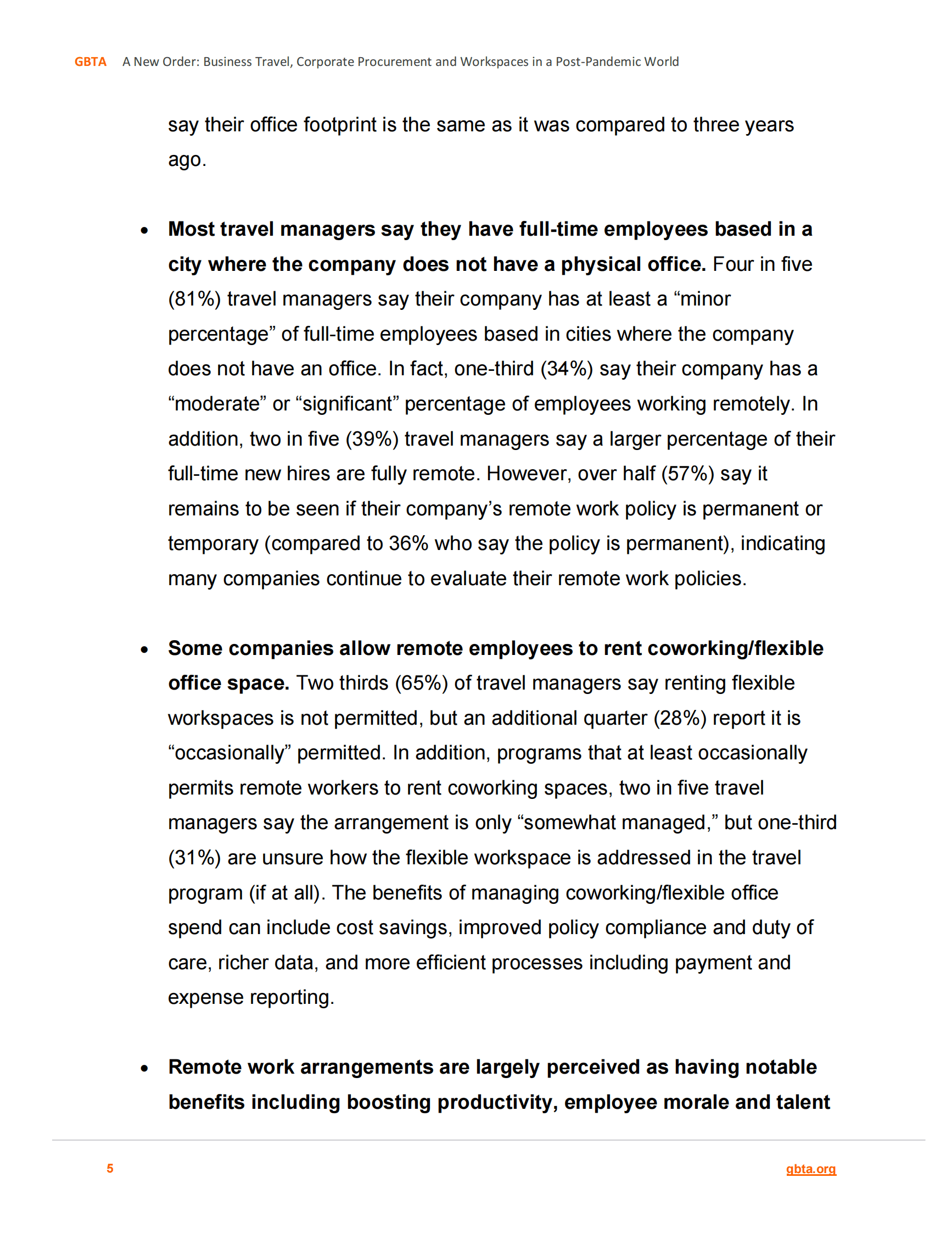 GBTA：新秩序：大流行后的商务旅行报告【英文版】 第5页