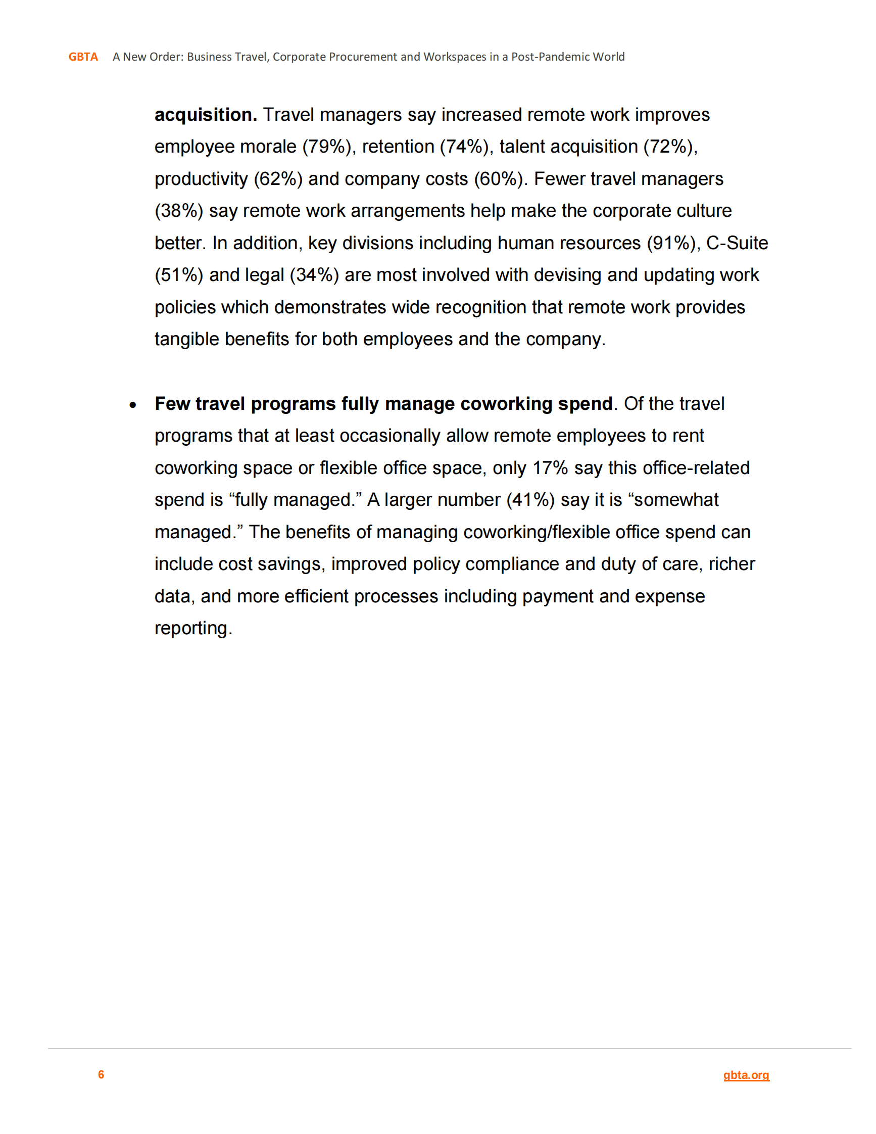 GBTA：新秩序：大流行后的商务旅行报告【英文版】 第6页