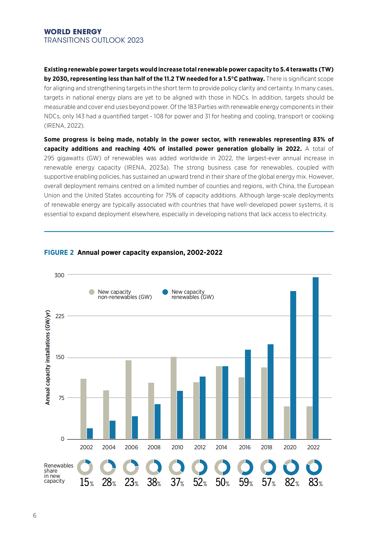 IRENA：2023年世界能源转型展望概览：1.5°C路径【英文版】 第6页
