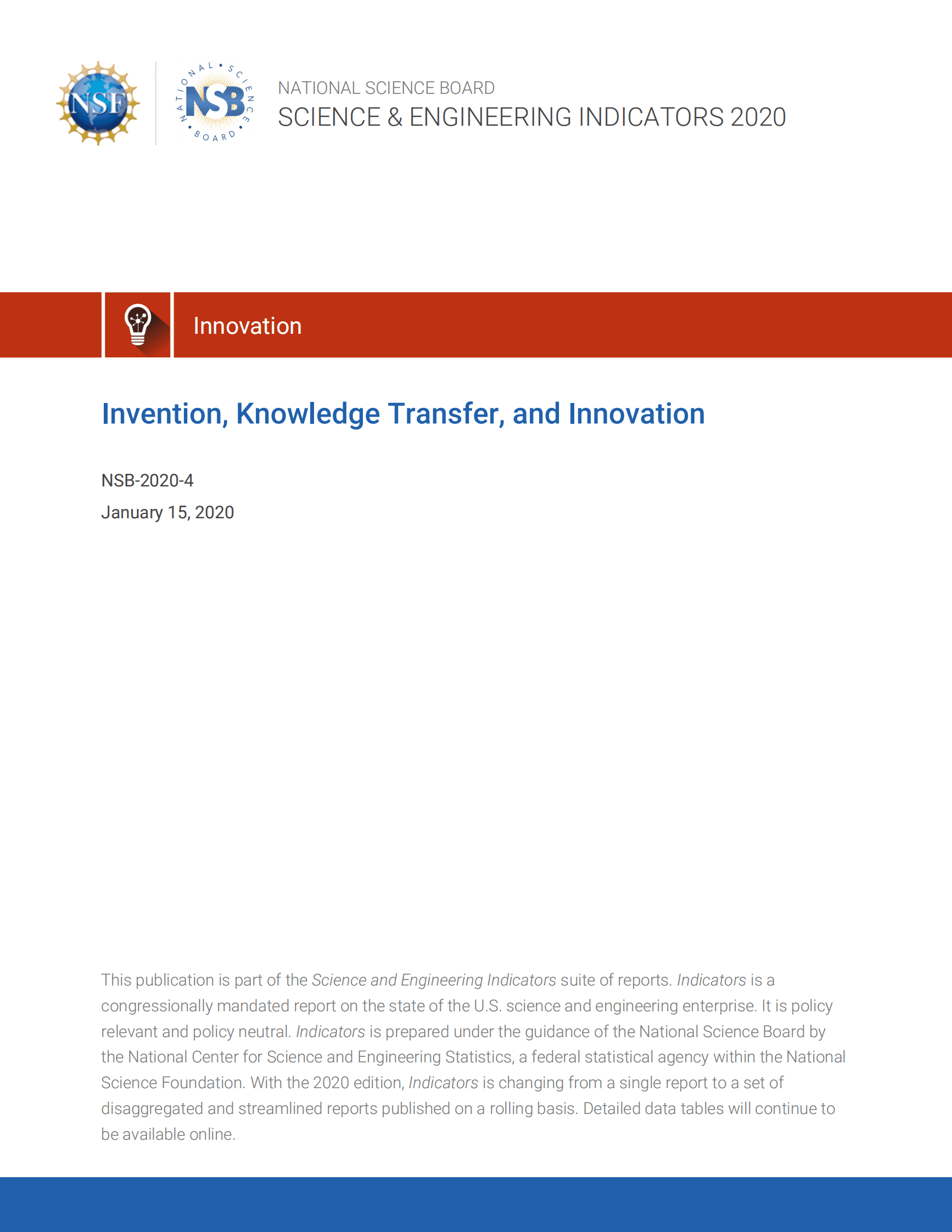 美国国家科学委员会：2020年科学与工程指标【英文版】 第1页