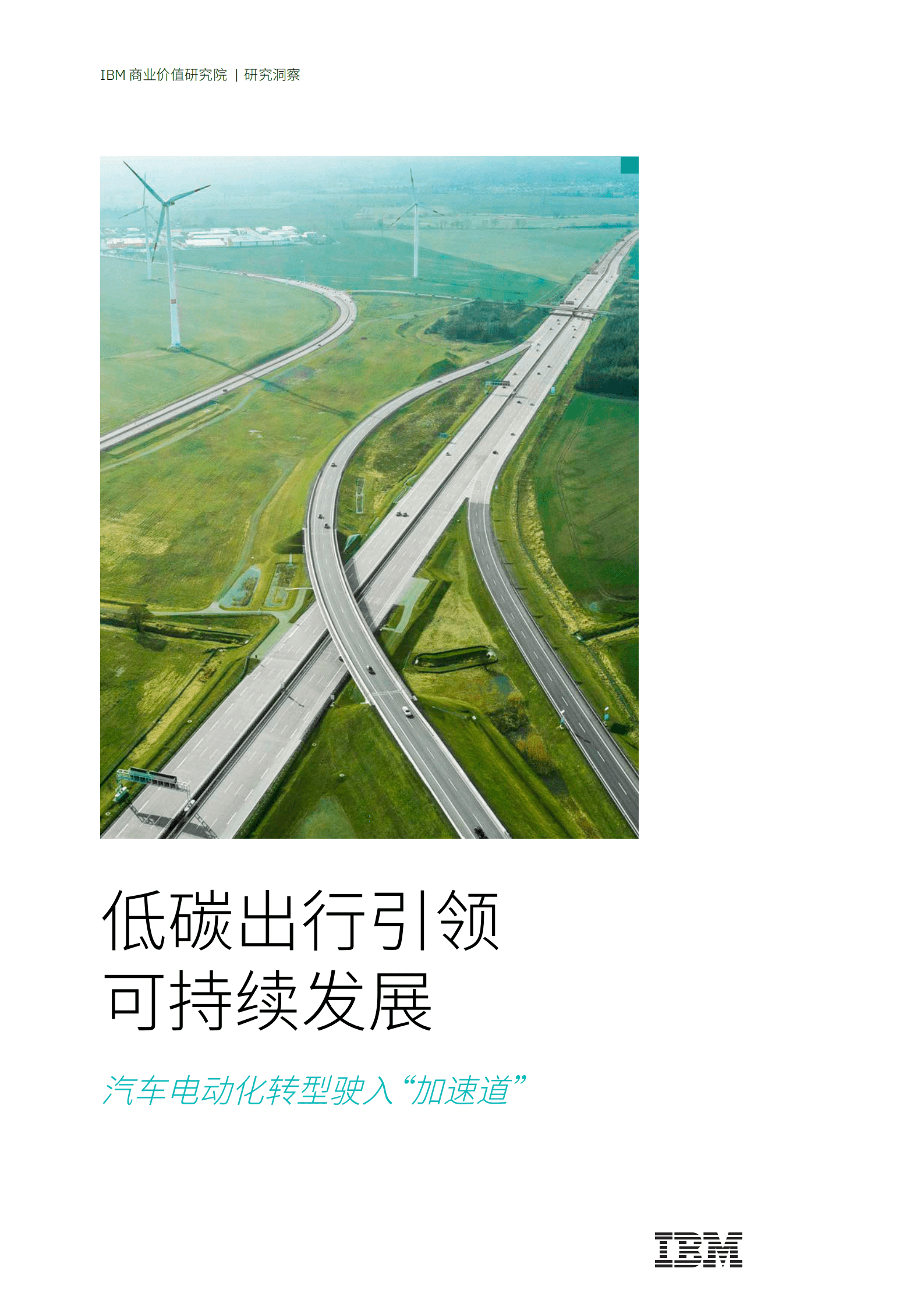 IBM：低碳出行引领可持续发展：汽车电动化转型驶入“加速道” 第1页