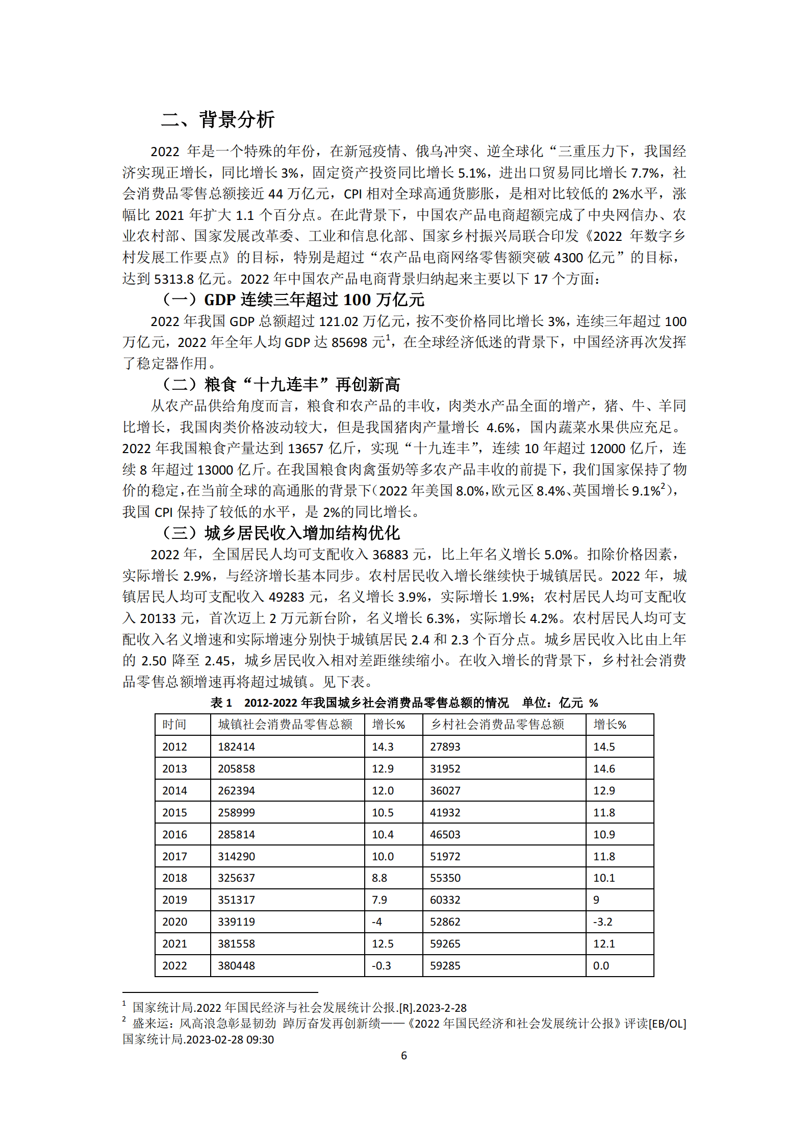 中国食品（农产品）安全电商研究所：2023中国农产品电商发展报告 第6页