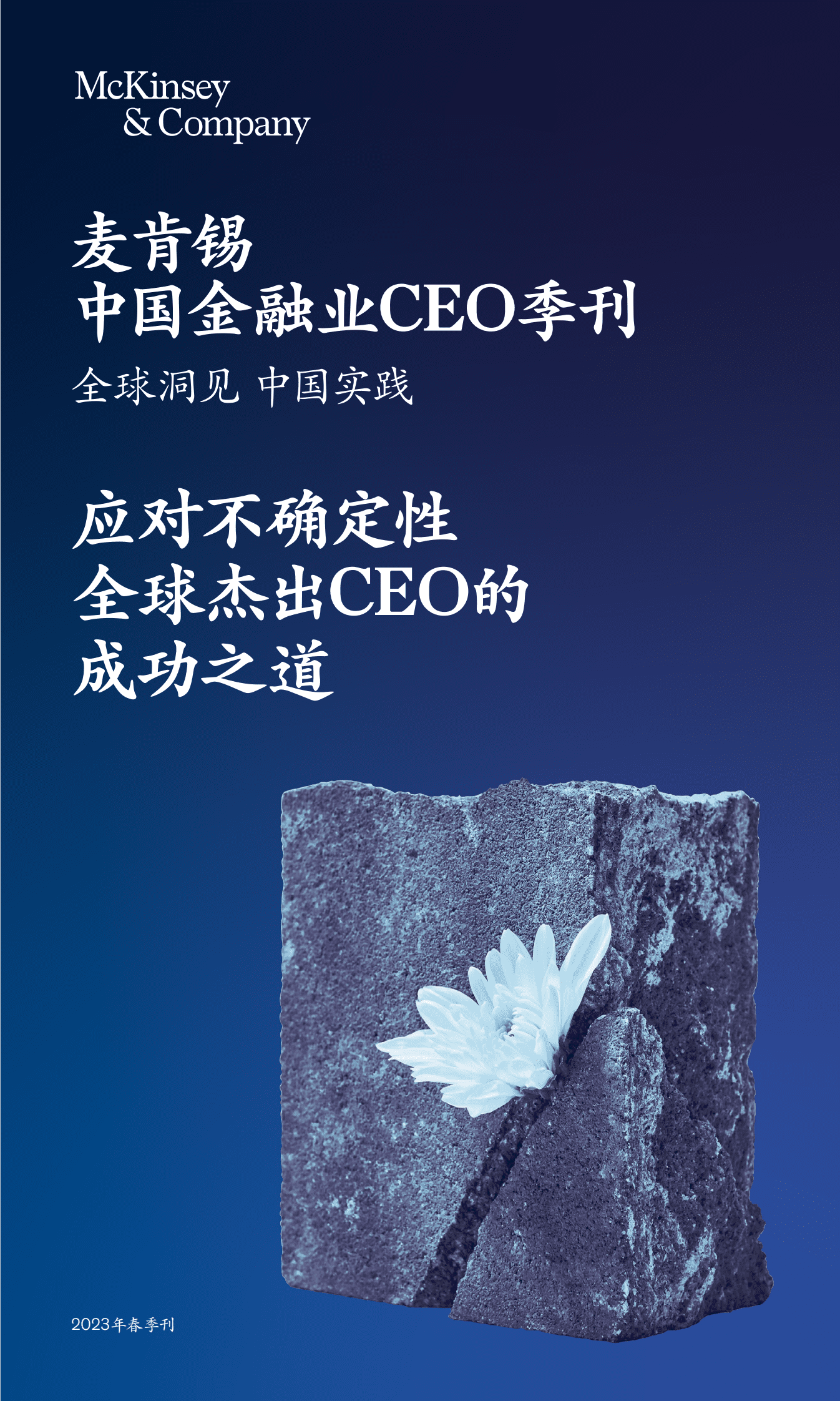 麦肯锡：中国金融业CEO季刊（2023年春季刊）：应对不确定性全球杰出CEO的成功之道 第1页
