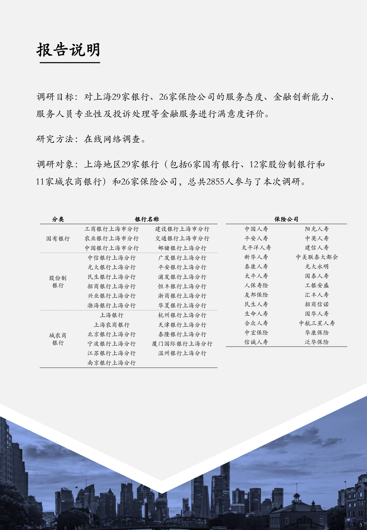煜寒咨询：2023上海银行保险业满意度白皮书 第3页