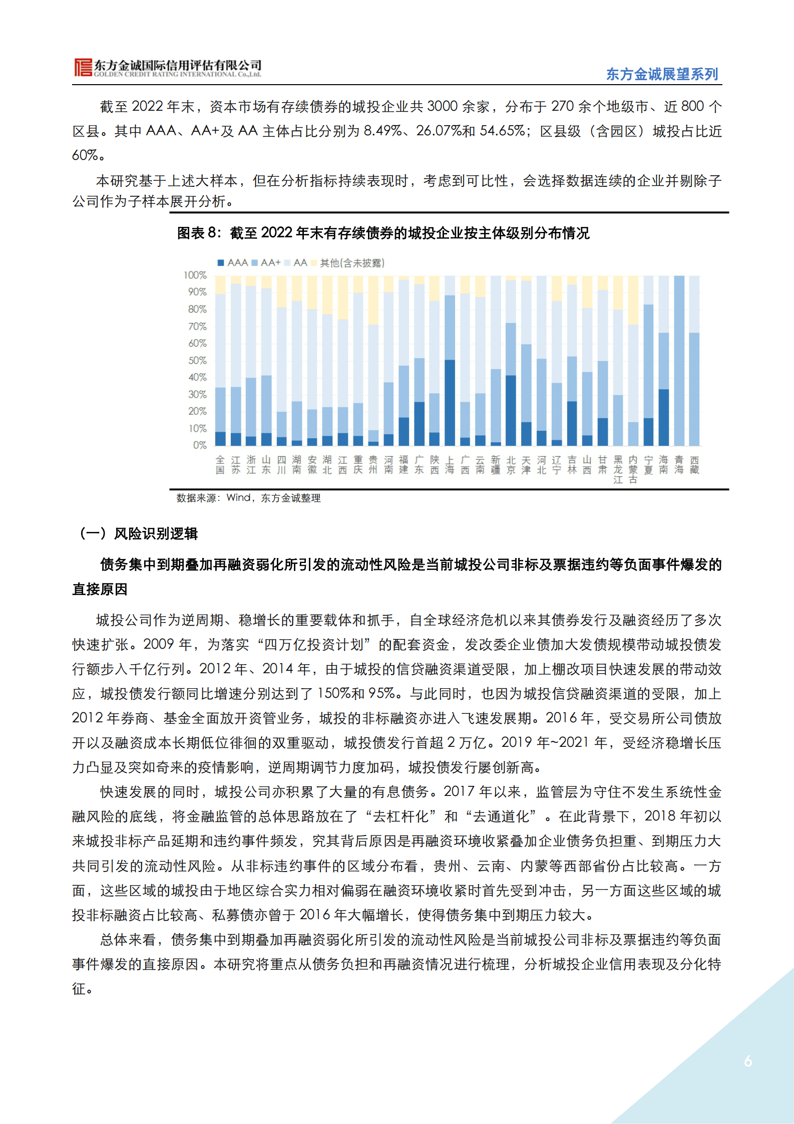 东方金诚：展望系列——2023年城投行业信用风险展望 第6页