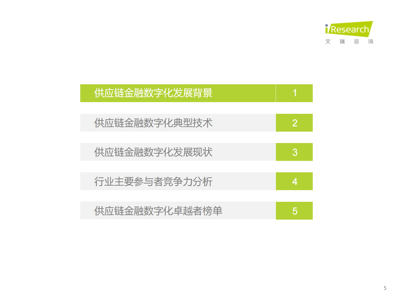 艾瑞咨询：2023年中国供应链金融数字化行业研究报告 第5页