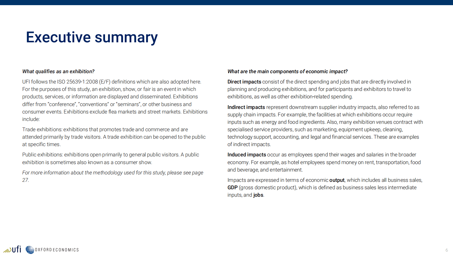 全球展览业协会：展览对全球经济的影响报告【英文版】 第6页