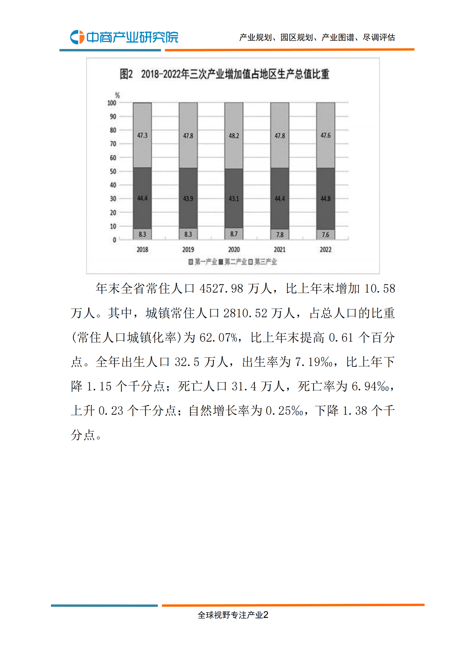 中商产业研究院：2022年江西省国民经济和社会发展统计公报 第4页