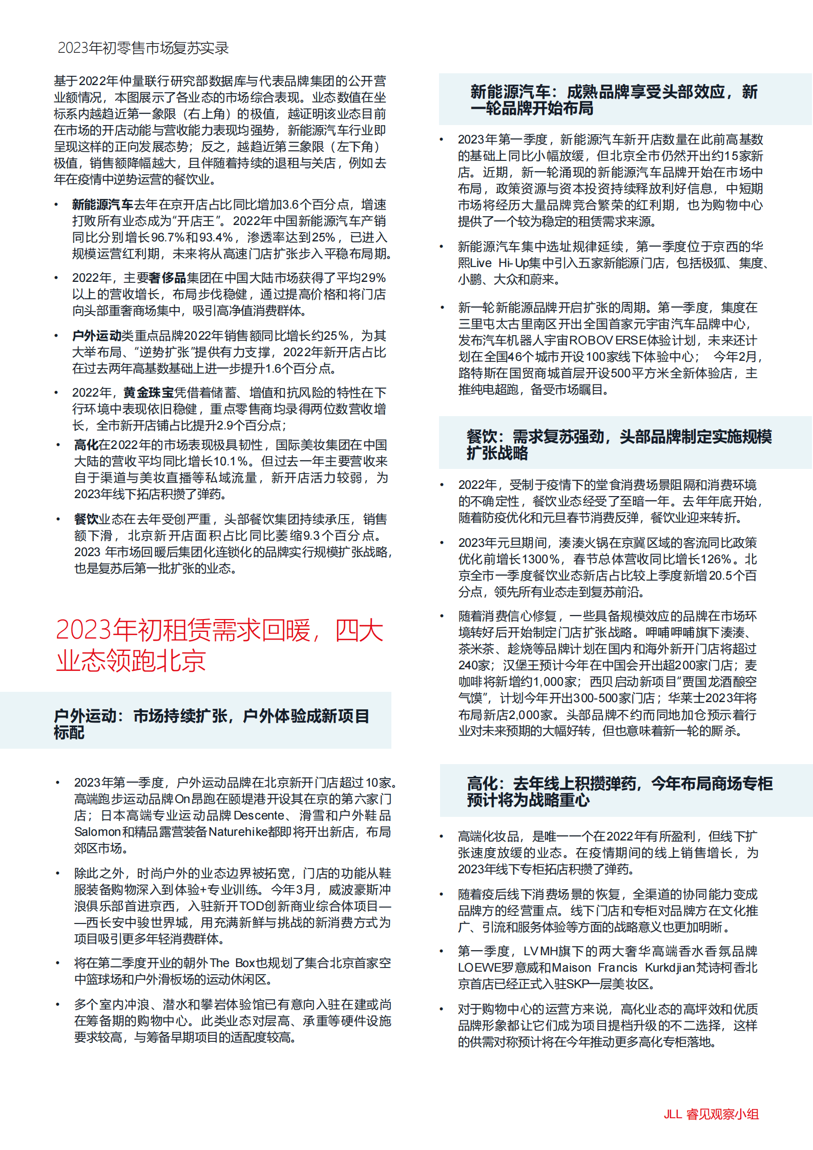 仲量联行：2023年初零售市场复苏实录 第4页