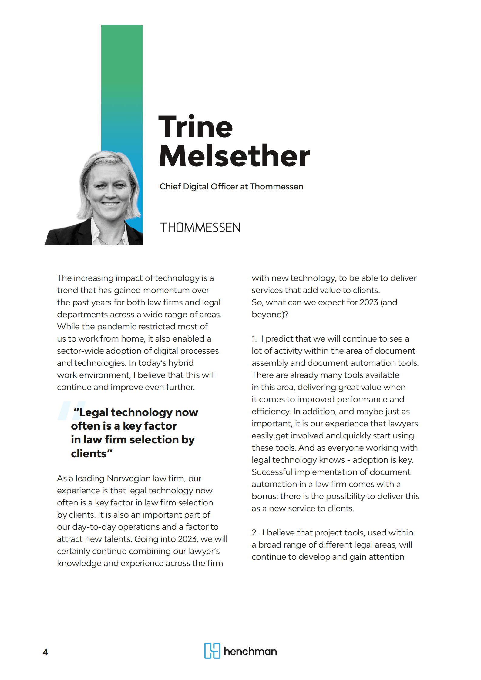 Henchman：2023年法律技术趋势【英文版】 第4页