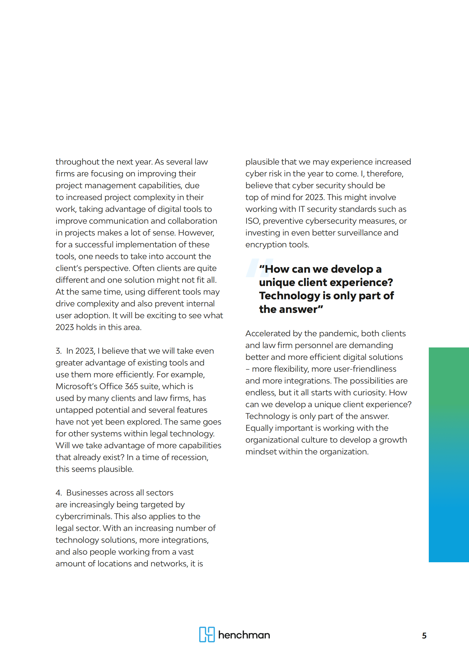 Henchman：2023年法律技术趋势【英文版】 第5页