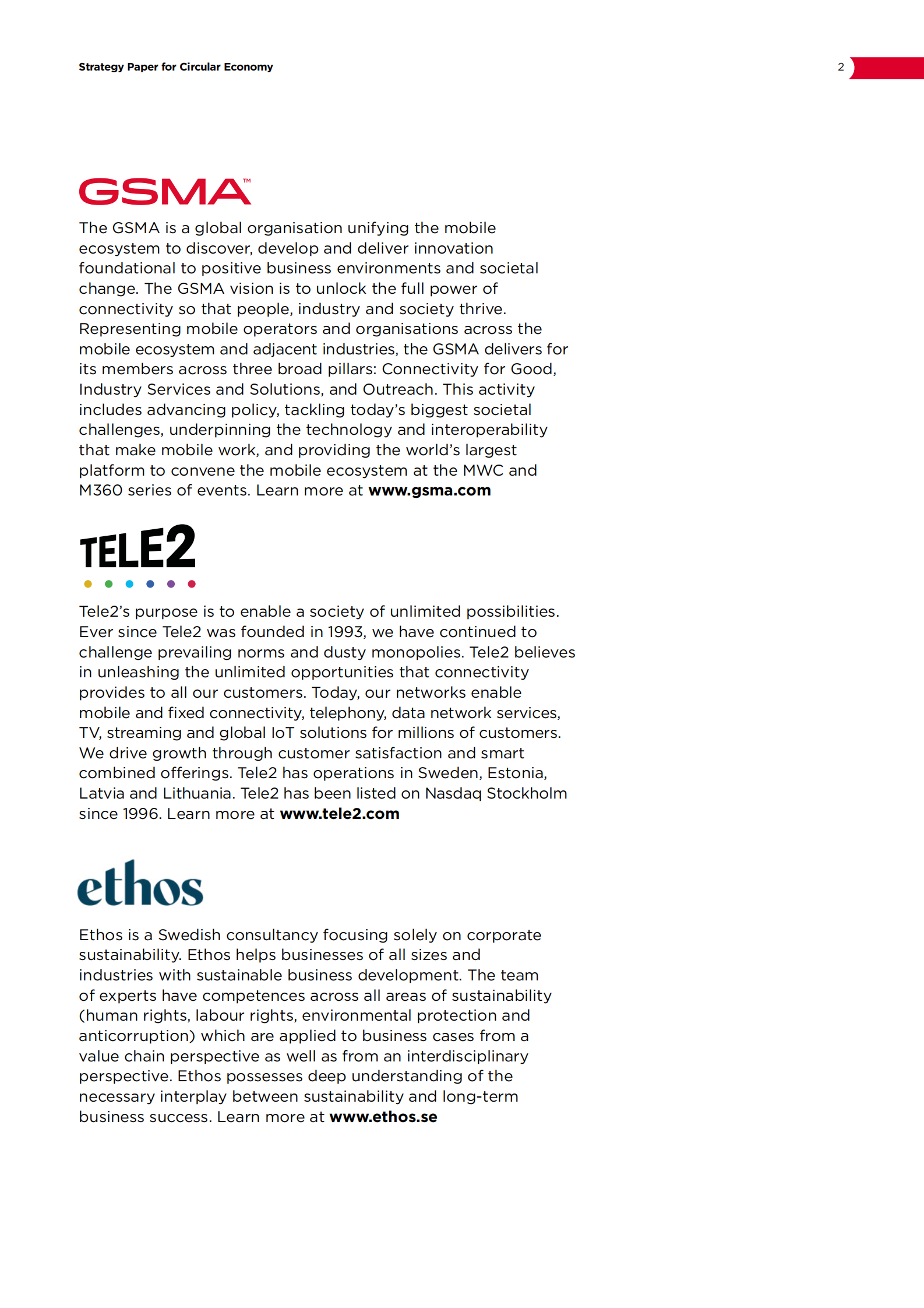 GSMA：循环经济战略报告——移动设备【英文版】 第2页