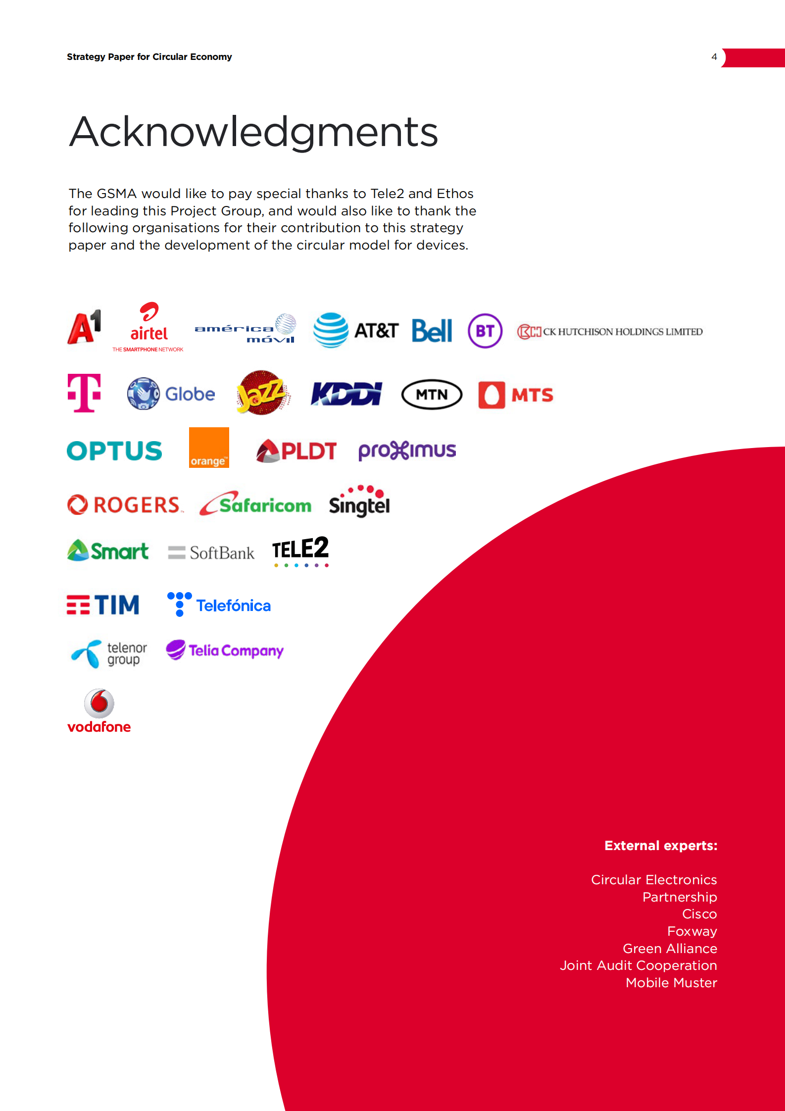 GSMA：循环经济战略报告——移动设备【英文版】 第4页