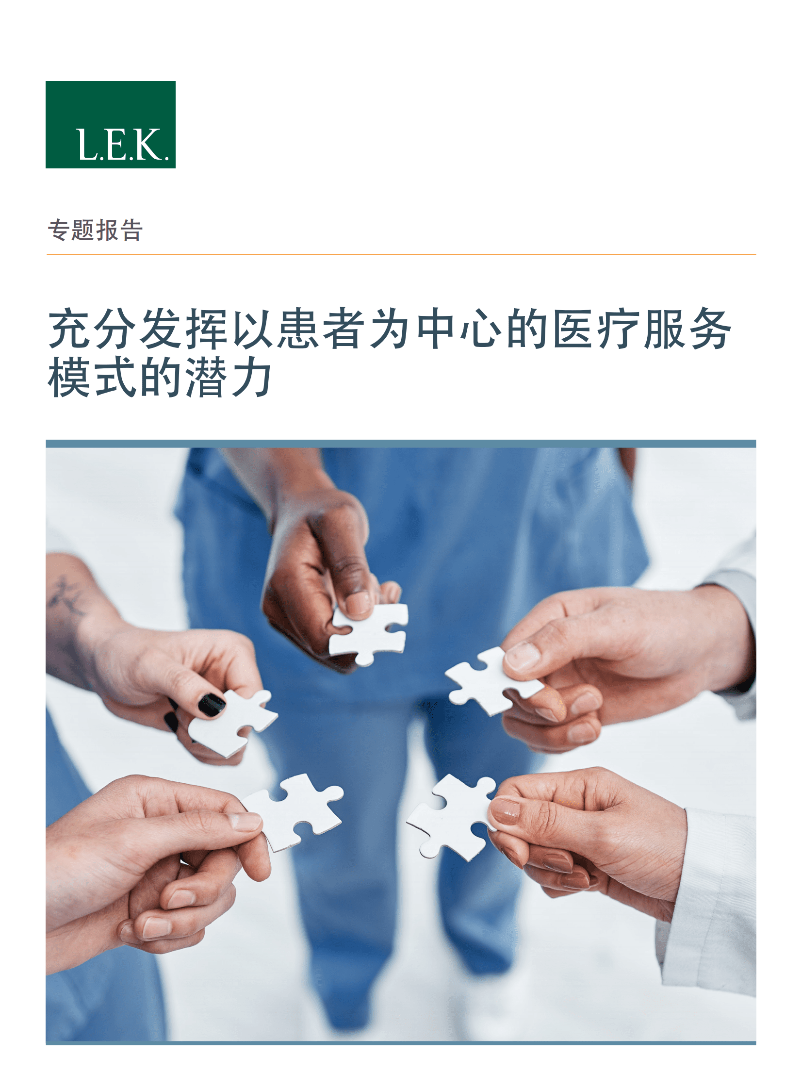 艾意凯（L.E.K）：充分发挥以患者为中心的医疗服务模式的潜力专题报告（2021） 第1页