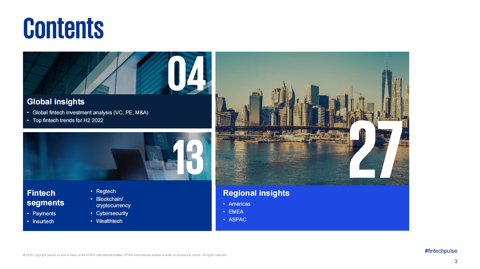 毕马威：2022年下半年金融科技报告【英文版】 第3页