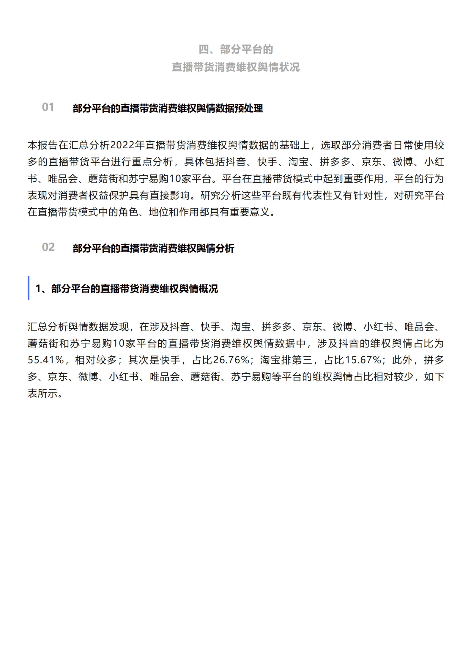 北京阳光消费大数据研究院：2023直播带货消费维权舆情分析报告 第4页