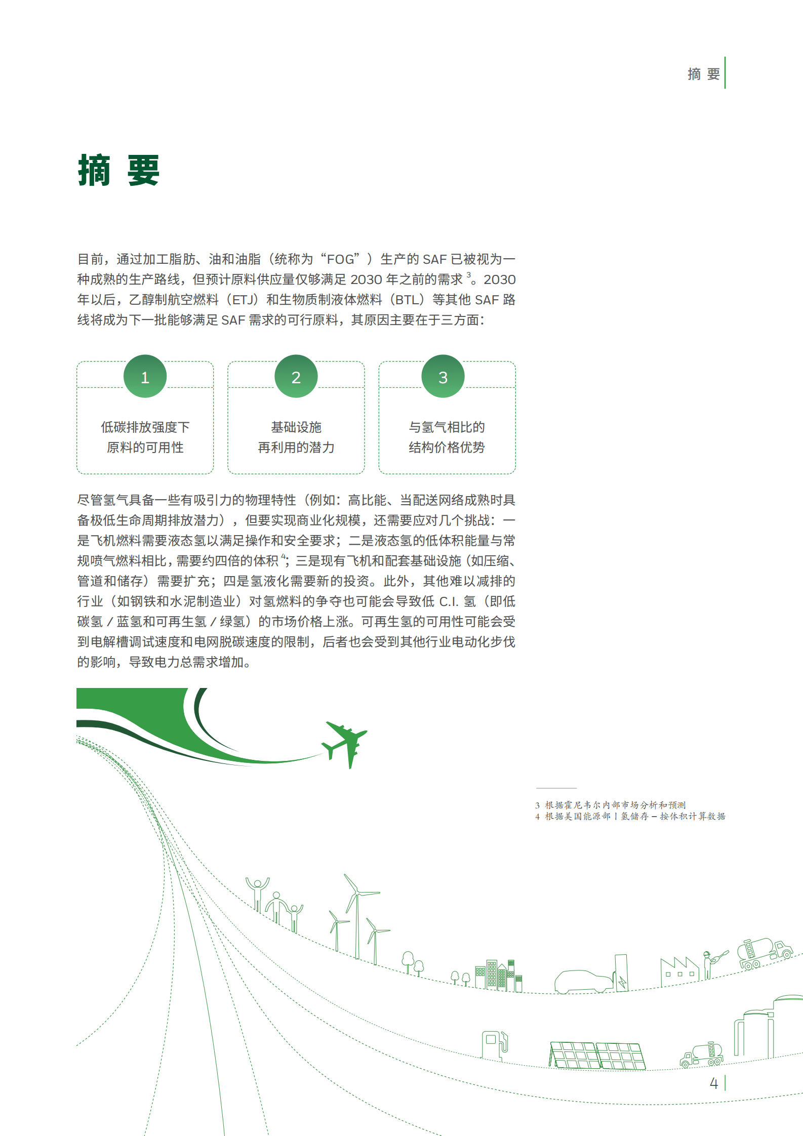霍尼韦尔：为可持续航空加油——可持续航空燃料和氢能航空燃料对技术、经济和环境的影响 第4页