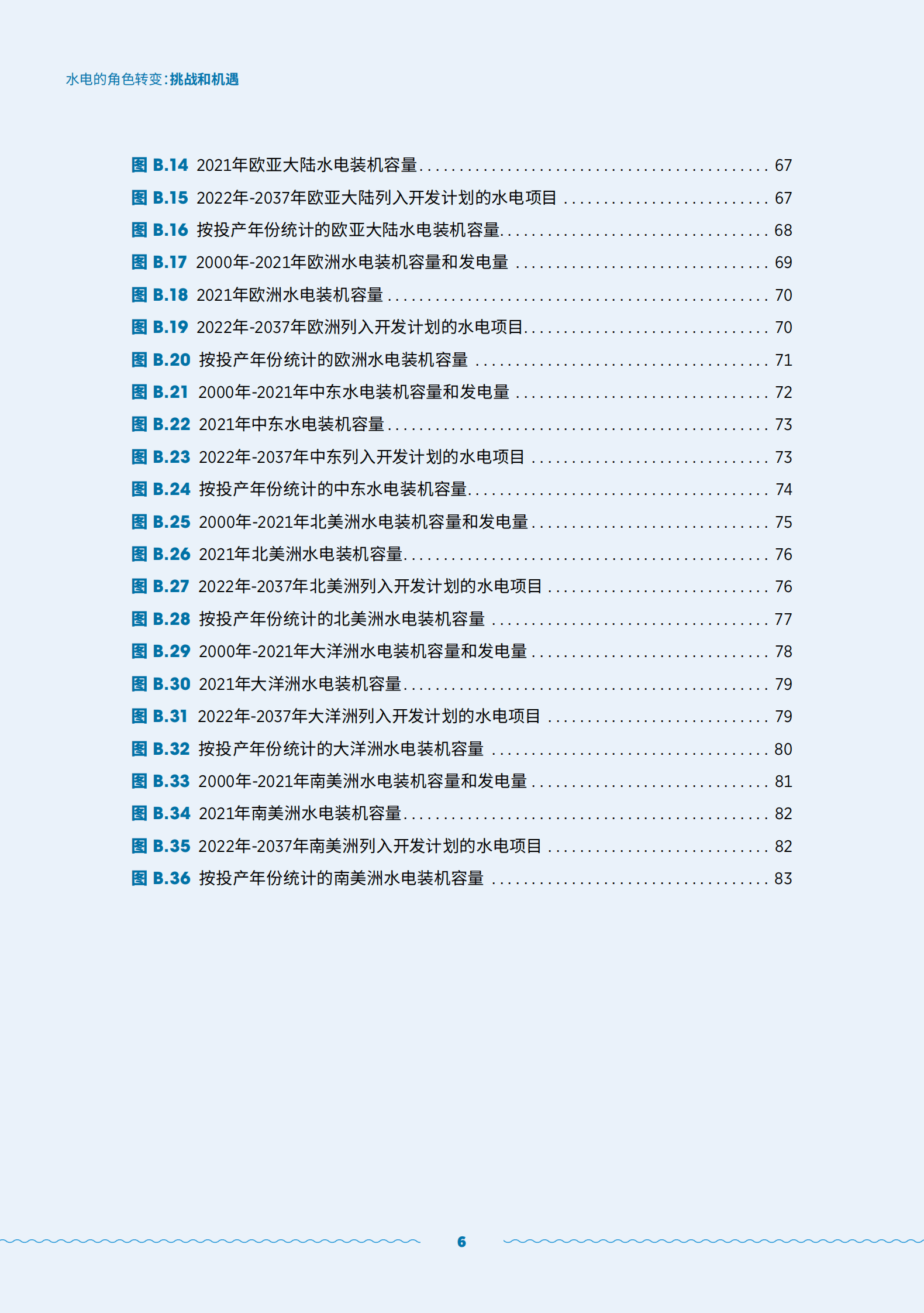 国际可再生能源署：水电的角色转变：挑战与机遇 第6页