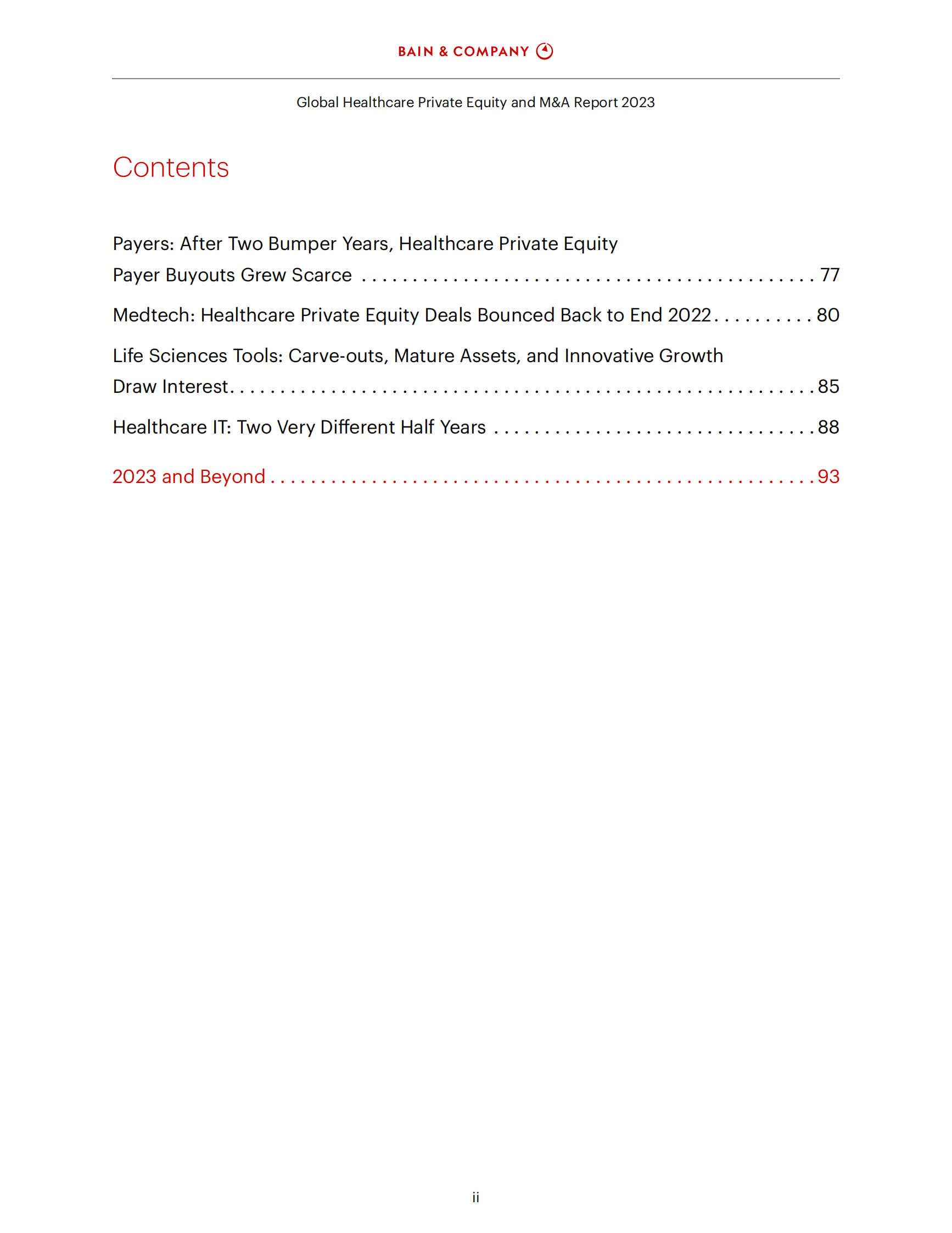 贝恩：2023年全球医疗健康行业私募股权报告【英文版】 第4页
