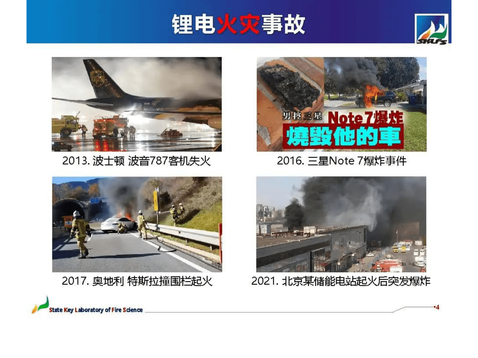 中国科学技术大学王青松：锂离子电池火灾特性及动力学分析 第4页