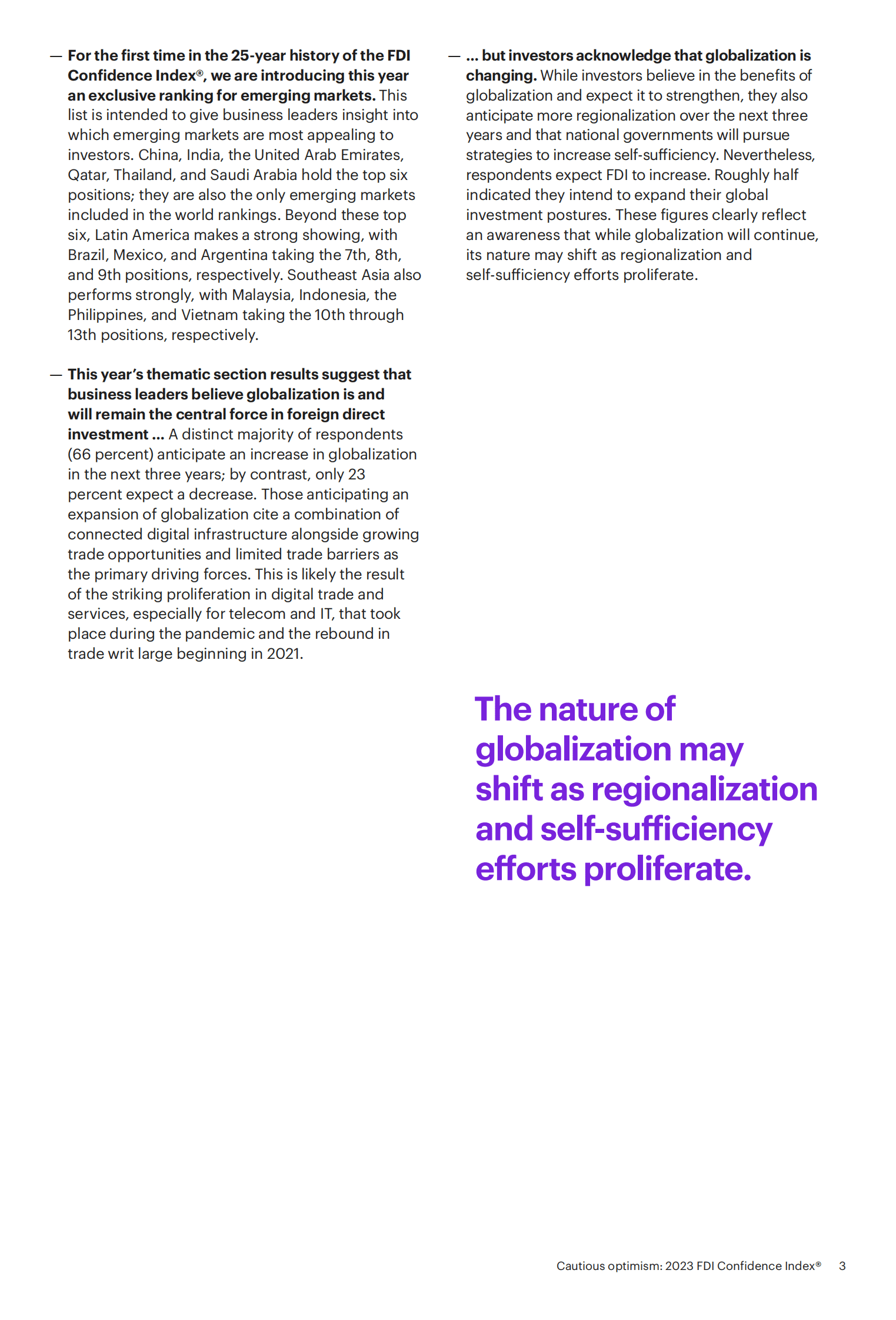 科尔尼：2023年全球外商直接投资信心指数报告【英文版】 第5页