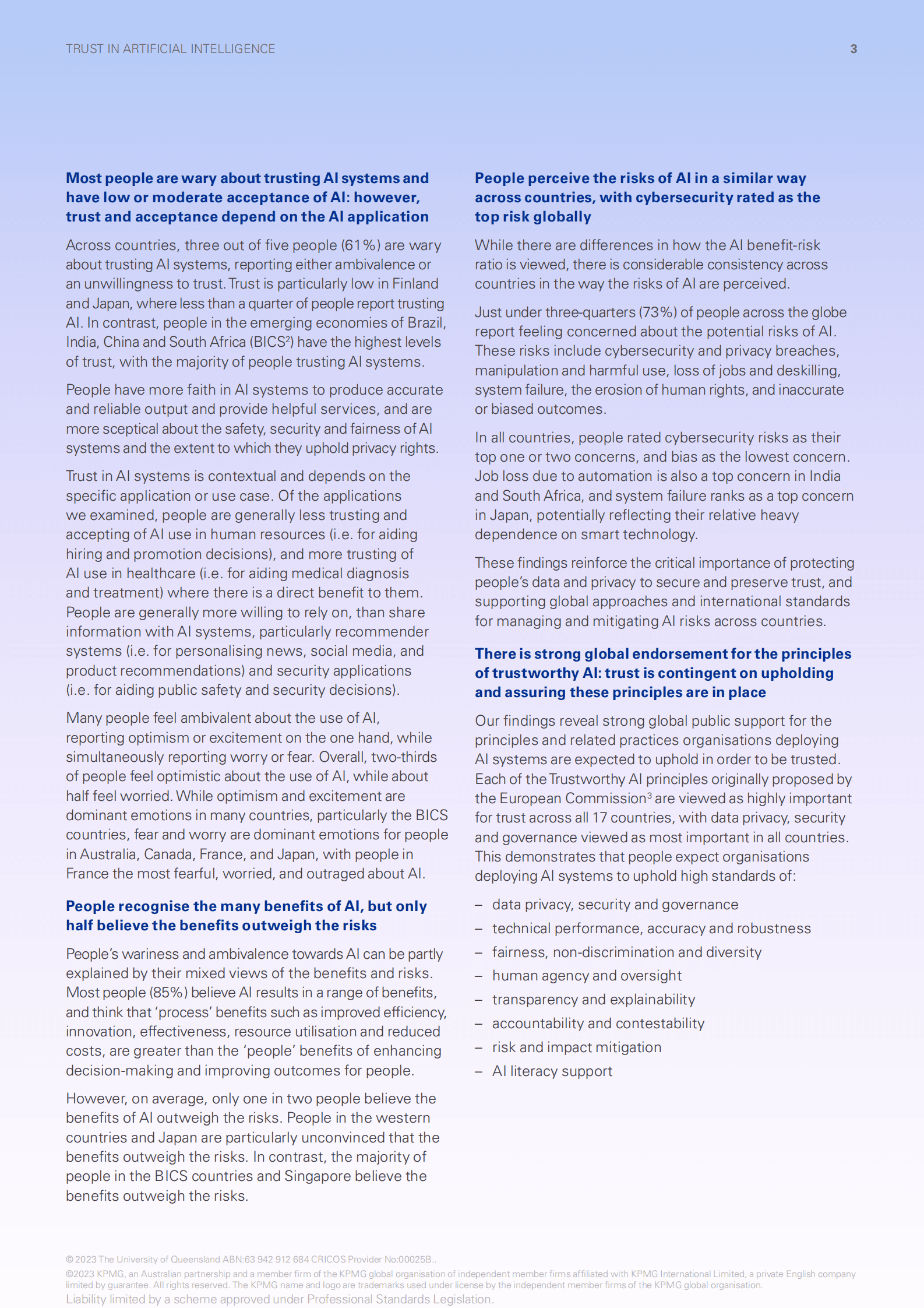 毕马威：2023人工智能信任全球洞察【英文版】 第5页