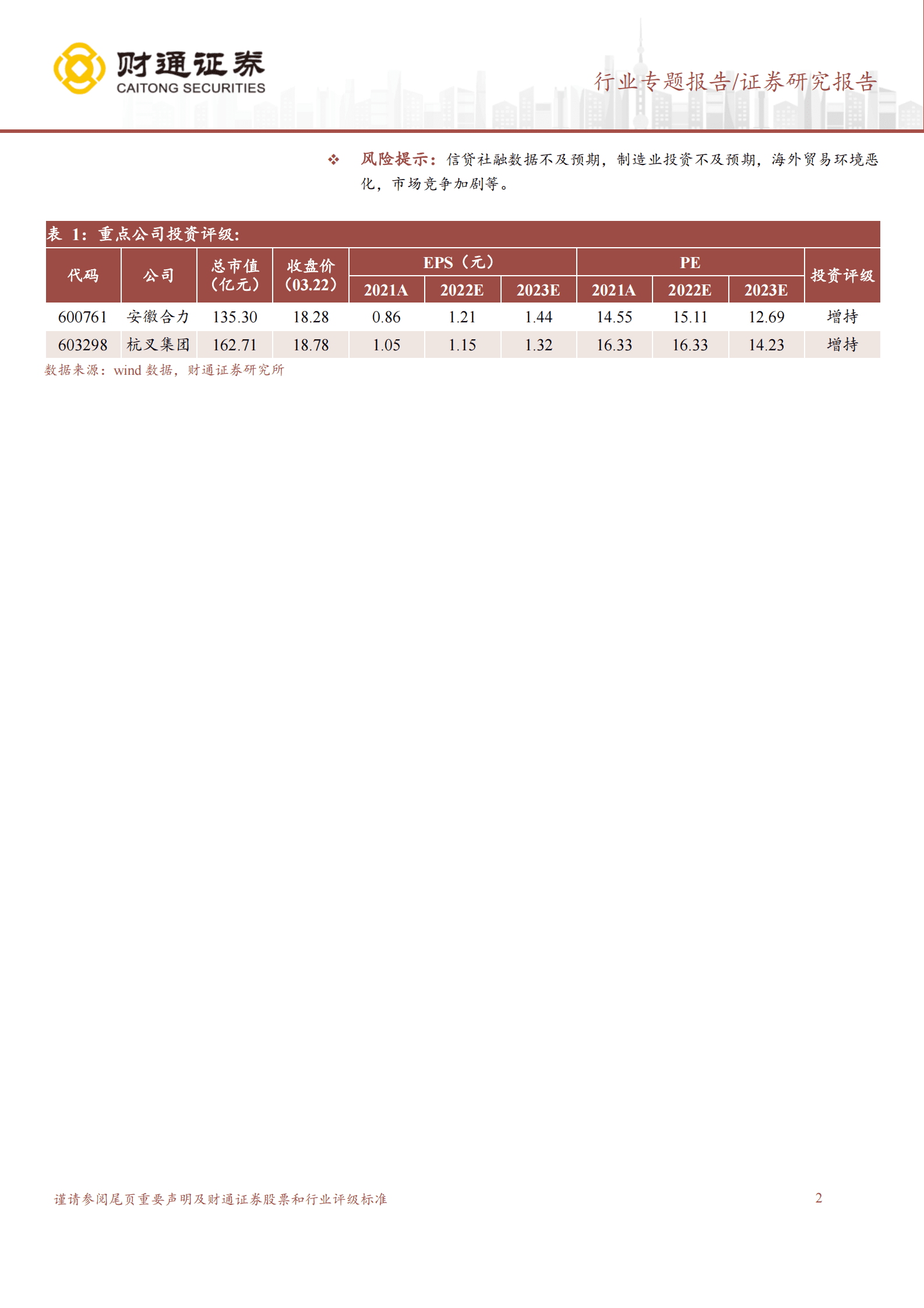 2023年电动叉车行业研究报告 第2页