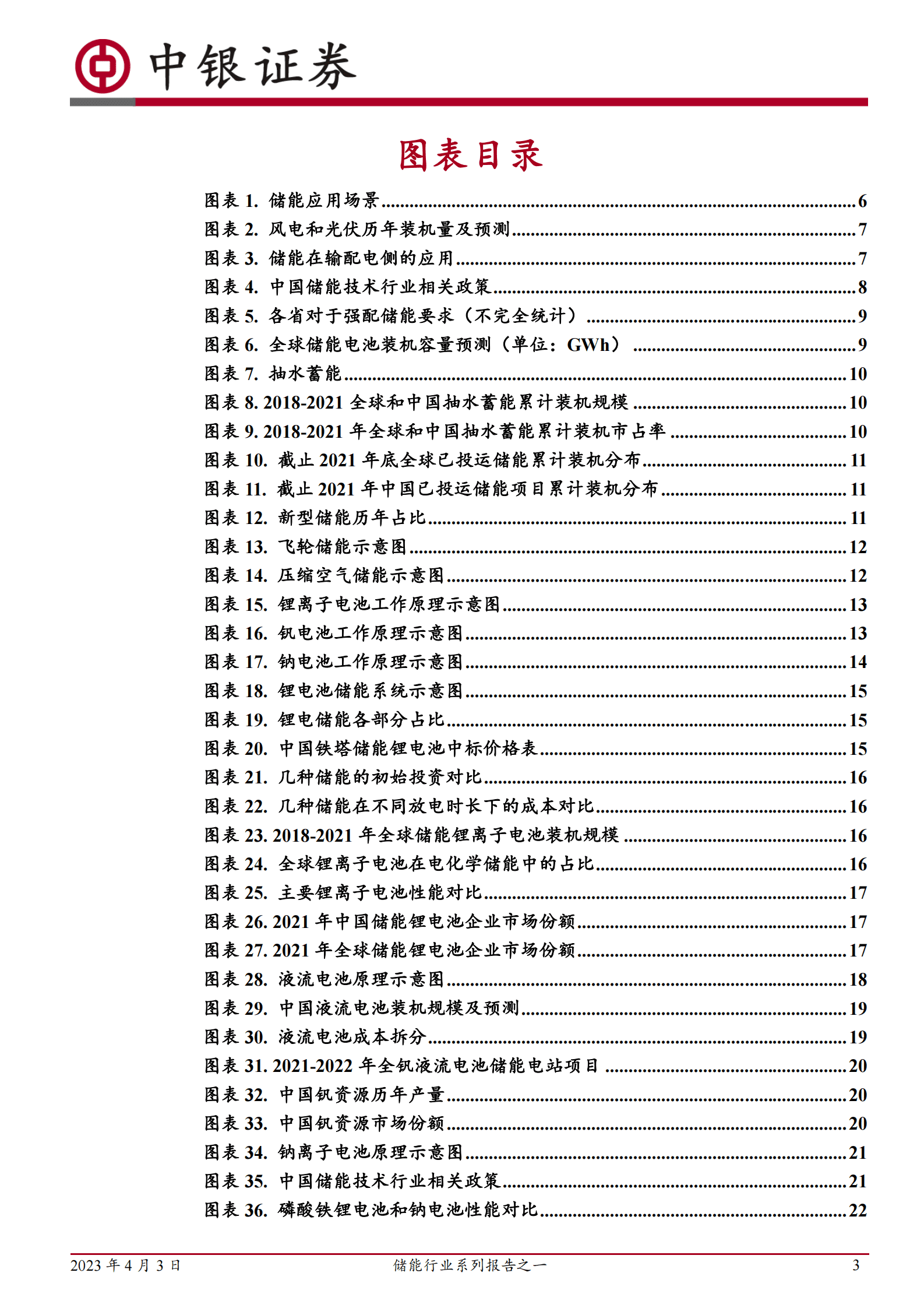 储能行业报告之一储能产业乘风而起，技术路线百花齐放 第3页