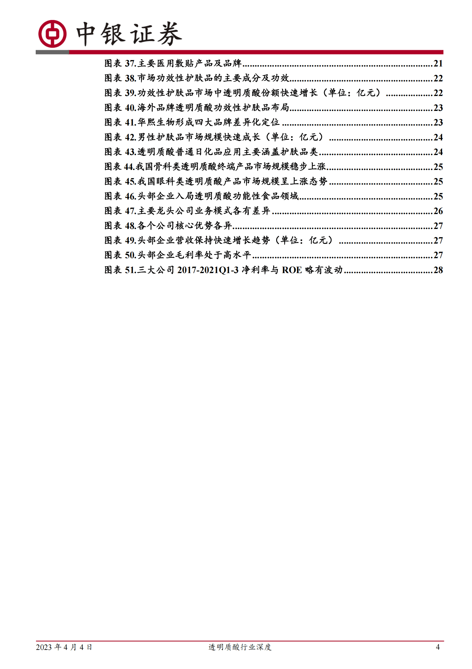 中银证券：2023年透明质酸行业深度 第4页