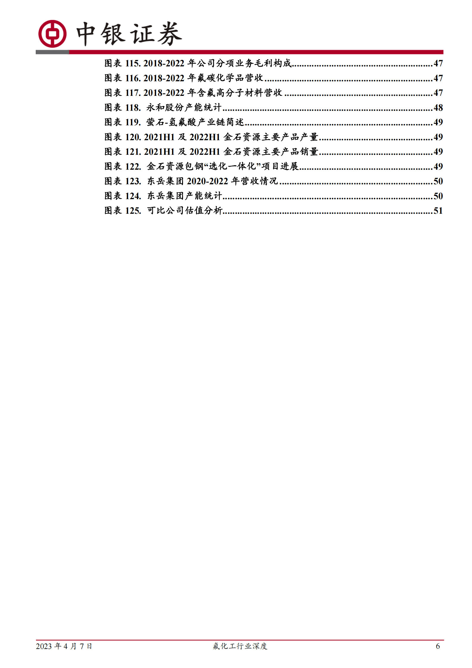 中银证券：2023年氟化工产业深度研究报告 第6页