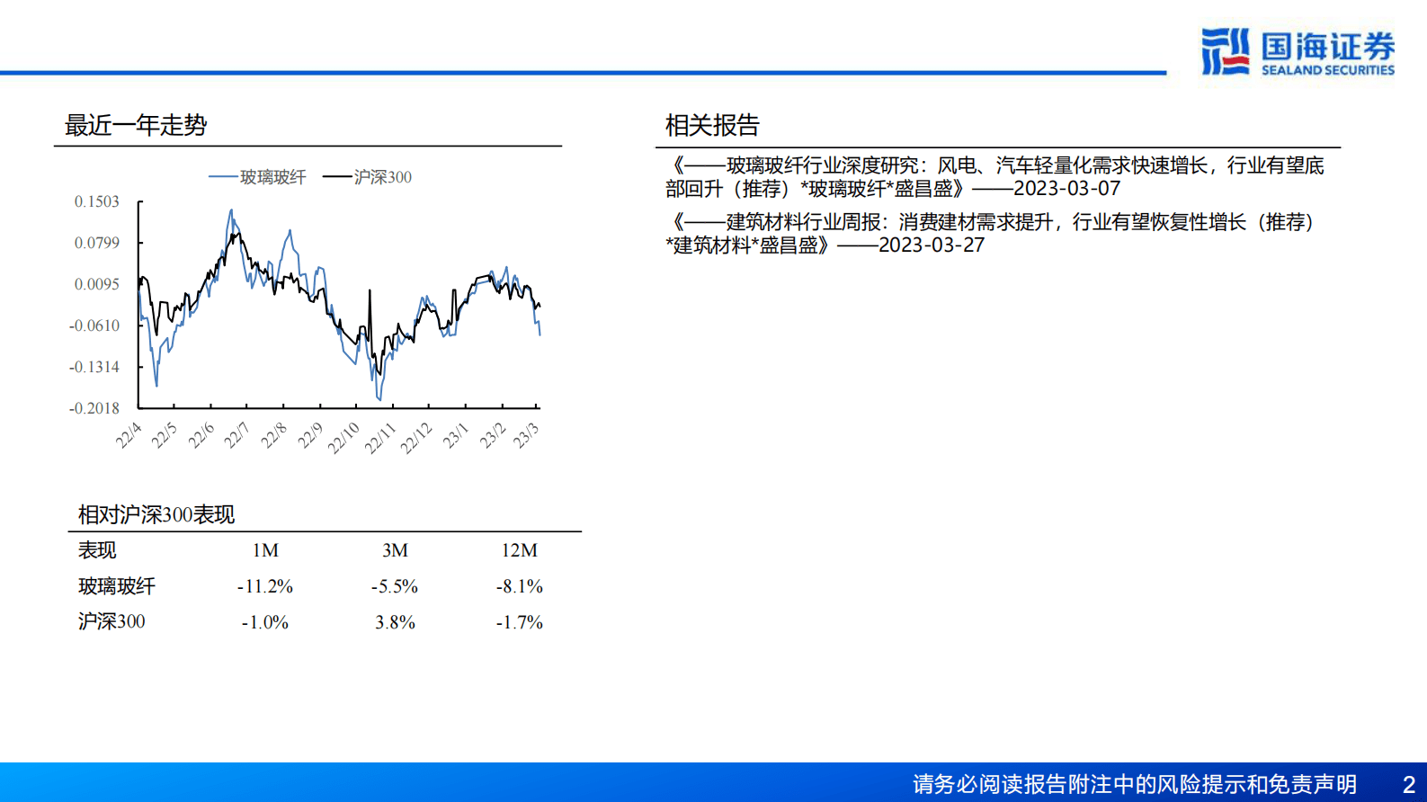 玻纤行业深度报告：厘清传统周期底部，把握新兴领域成长 第2页