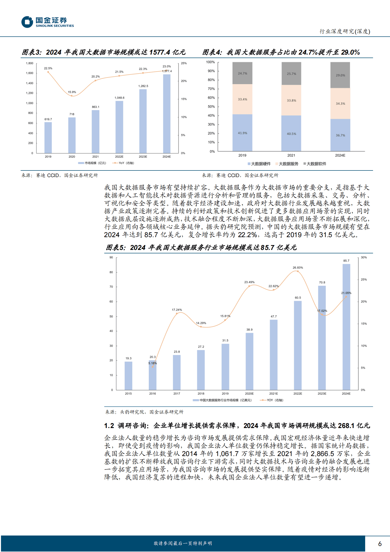 国金证券：数据分析服务行业投资指南 第6页