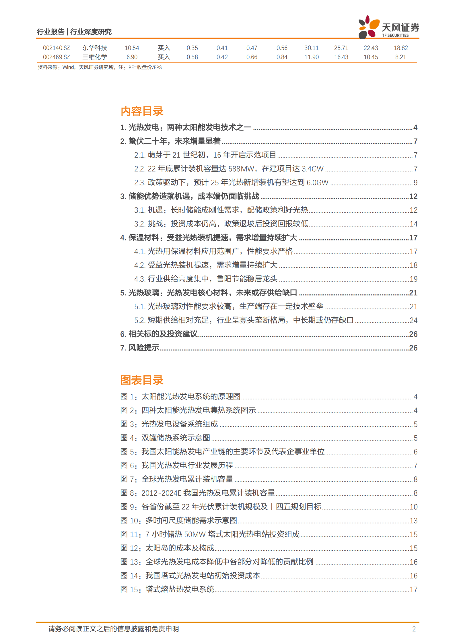 建筑材料行业深度研究：光热储能：政策驱动成长加快，保温材料:光热玻璃有望受益 第2页