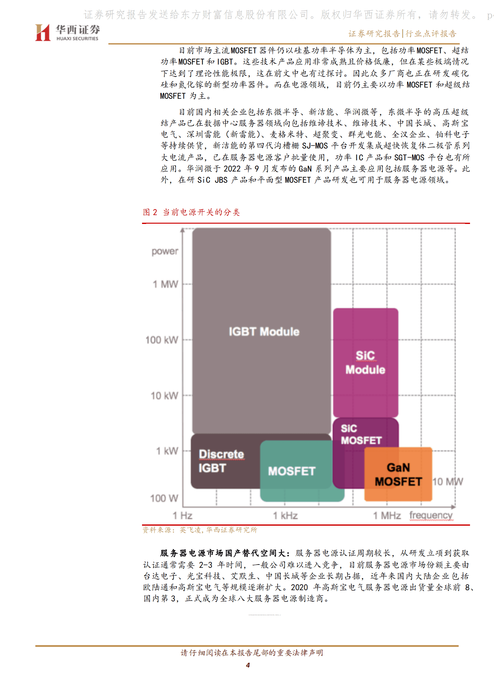 通信行业：数字经济专题报告之二十一：第三代半导体技术演进，服务器电源有望受益国产替代 第4页