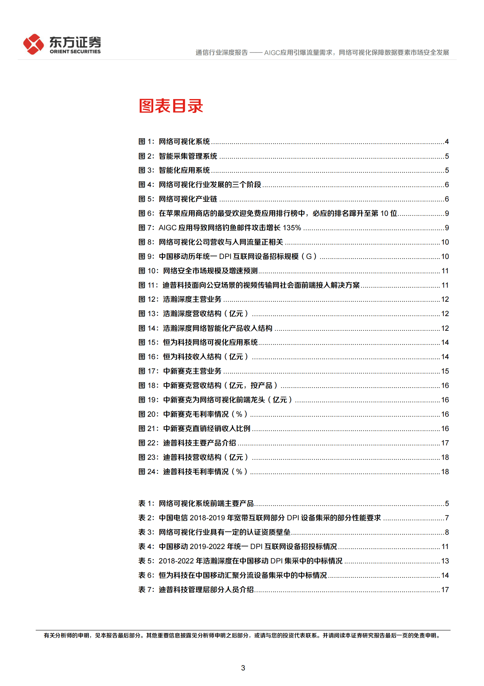 通信行业深度报告：AIGC应用引爆流量需求，网络可视化保障数据要素市场安全发展 第3页