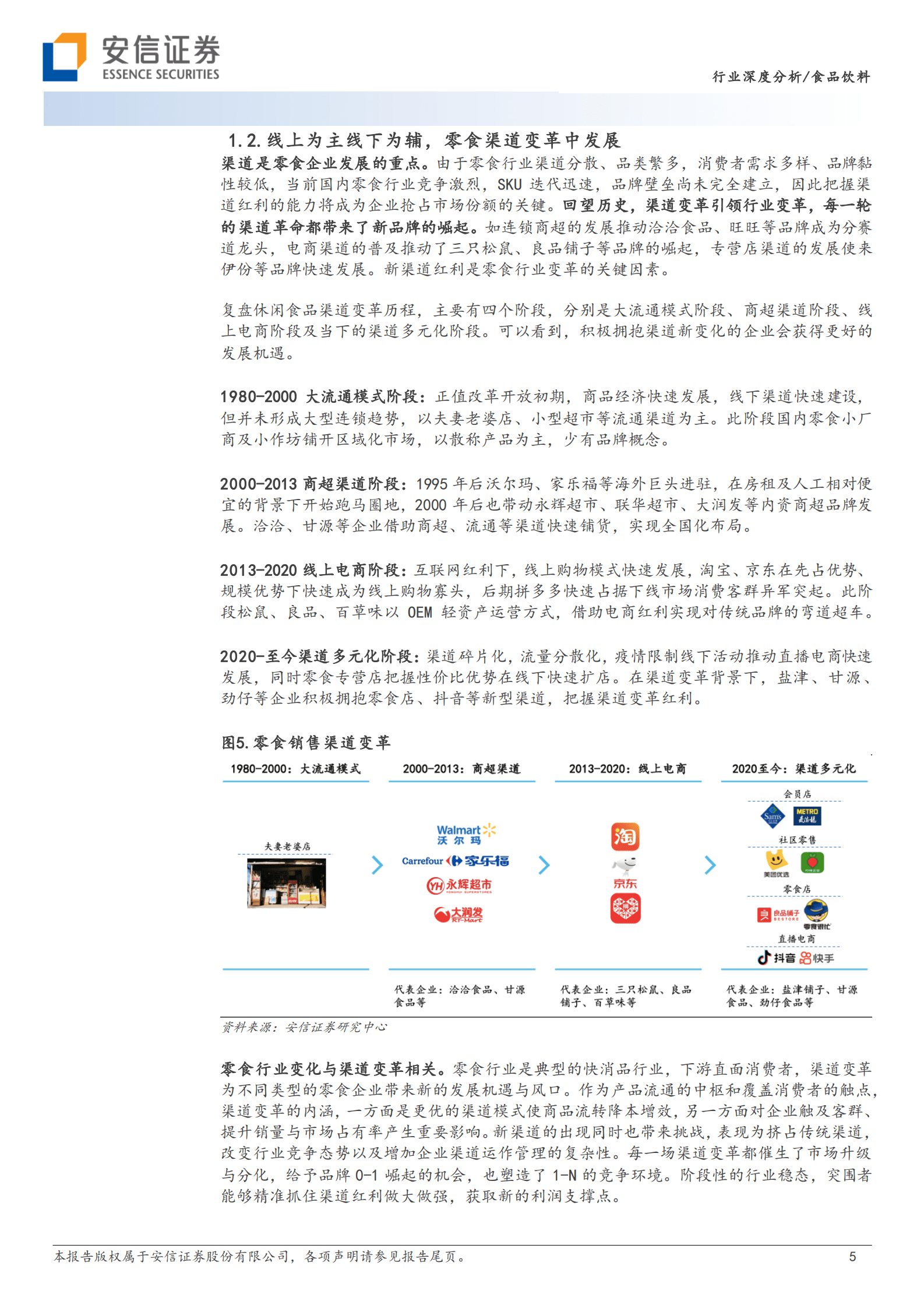 零食行业深度：渠道变革方兴未艾，跑马圈地正当 第5页