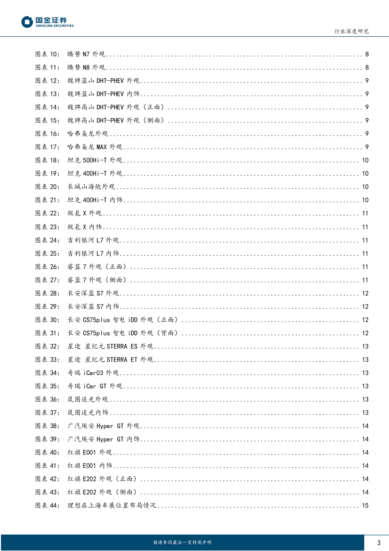 汽车及汽车零部件行业研究：上海车展专题（展后篇）-智能化&插混化&品牌向上，勾勒市场竞争新格局 第3页