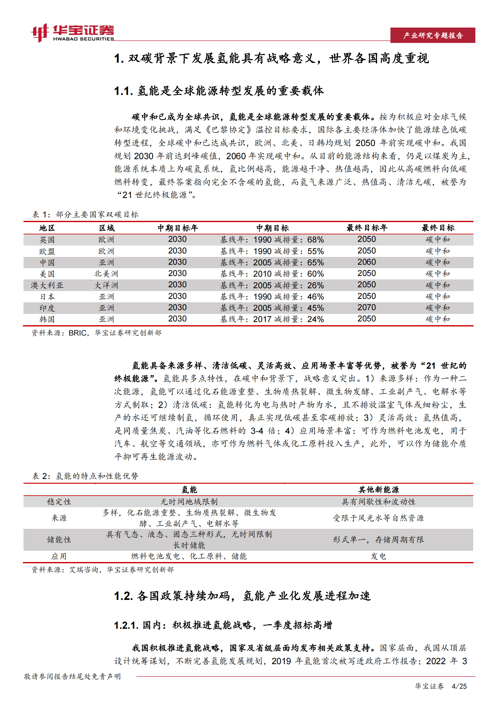 氢能行业专题报告：绿氢放量在即，电解槽有望率先受益 第4页