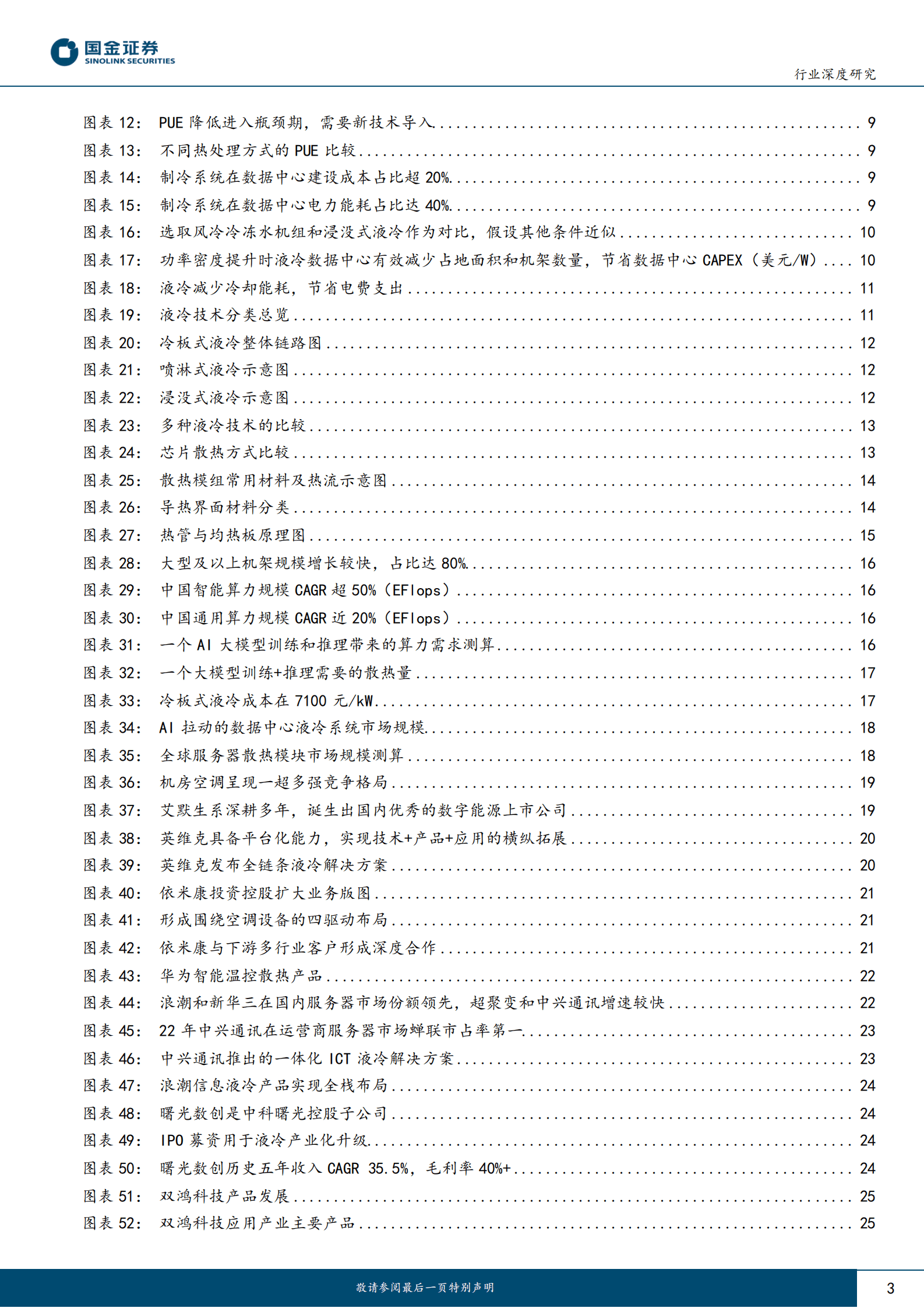 信息技术产业行业研究：AI+散热，站上新风口 第3页