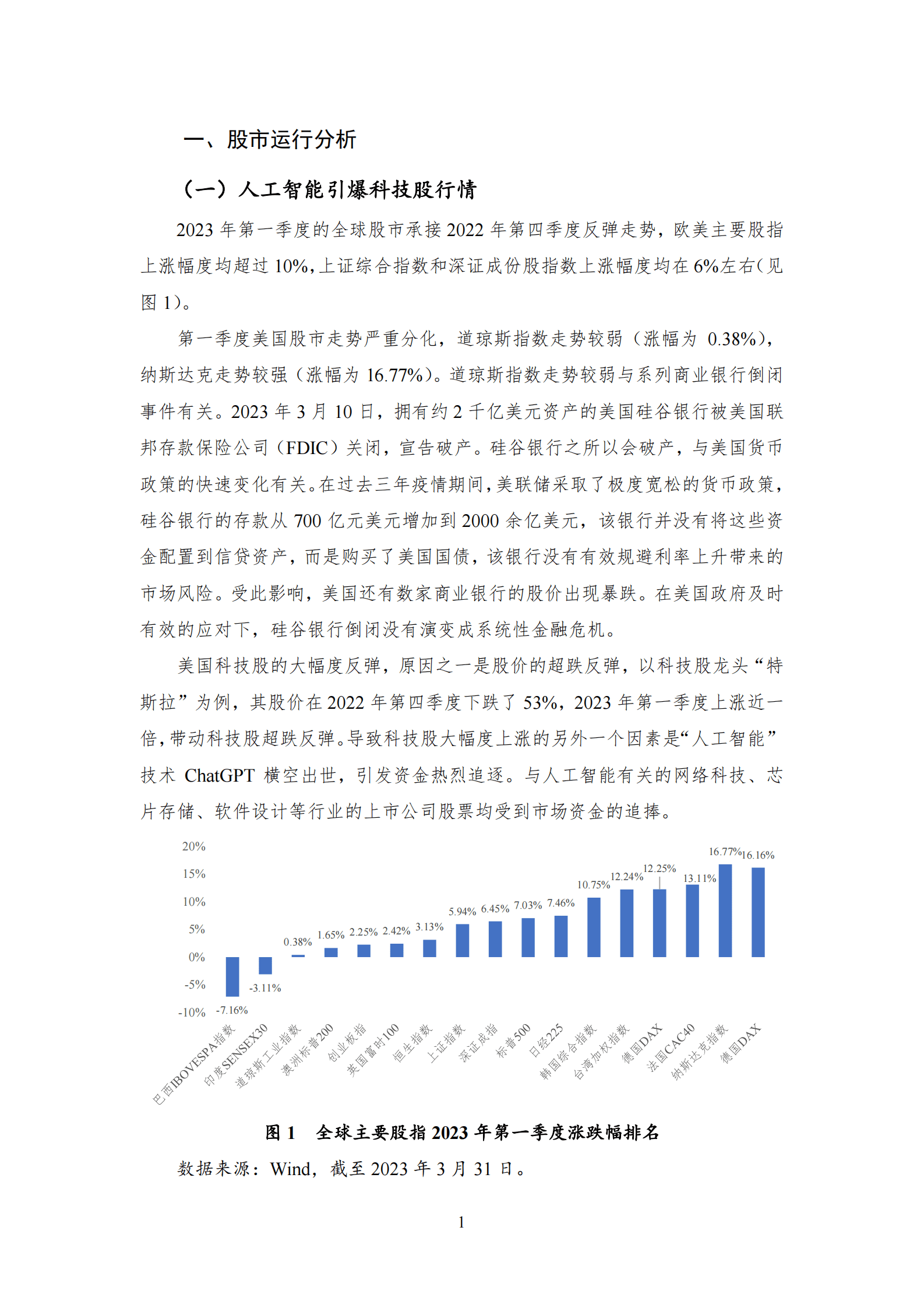 NIFD：人工智能“一马当先”，“中字头”稳健前行——2023Q1股票市场报告 第5页