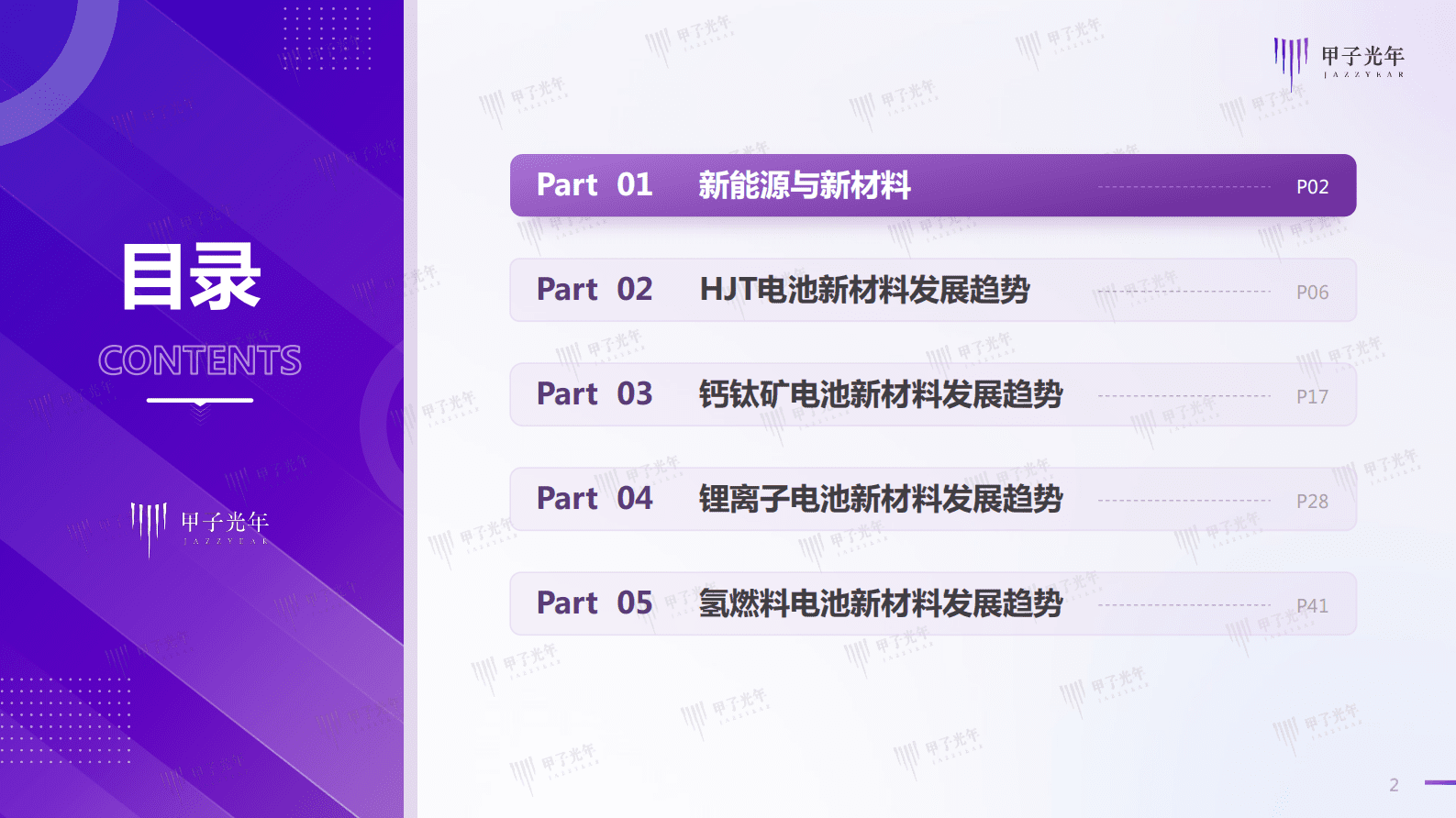 甲子光年：2023新能源电池材料发展概览报告 第2页