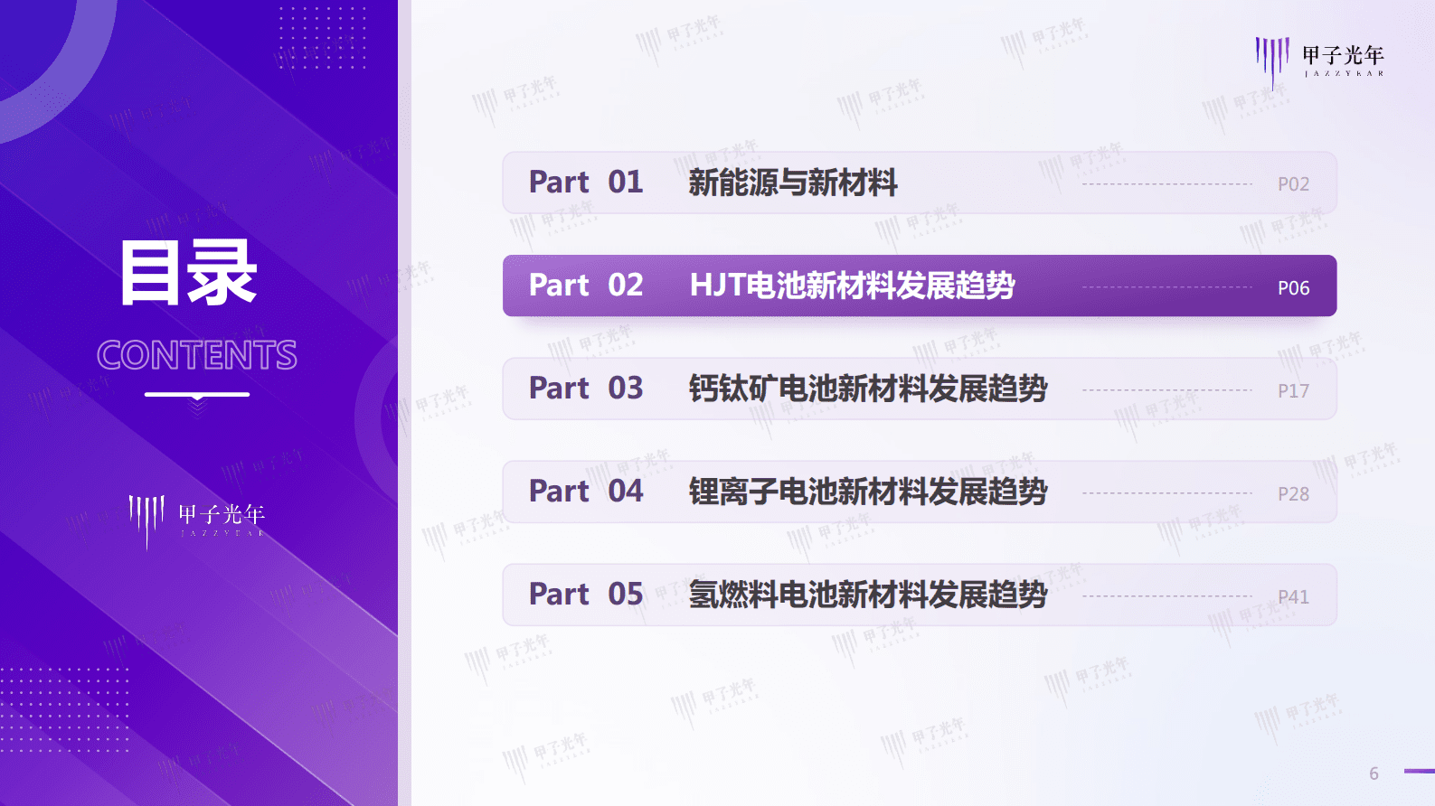 甲子光年：2023新能源电池材料发展概览报告 第6页