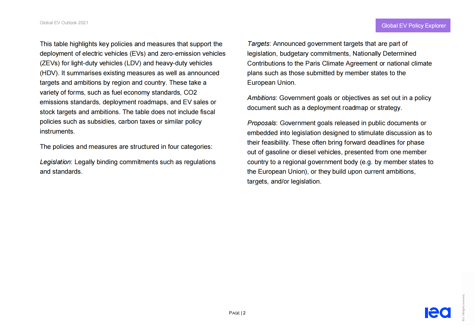 IEA：全球电动汽车政策研究 Global EV Policy Explorer【英文版】 第4页