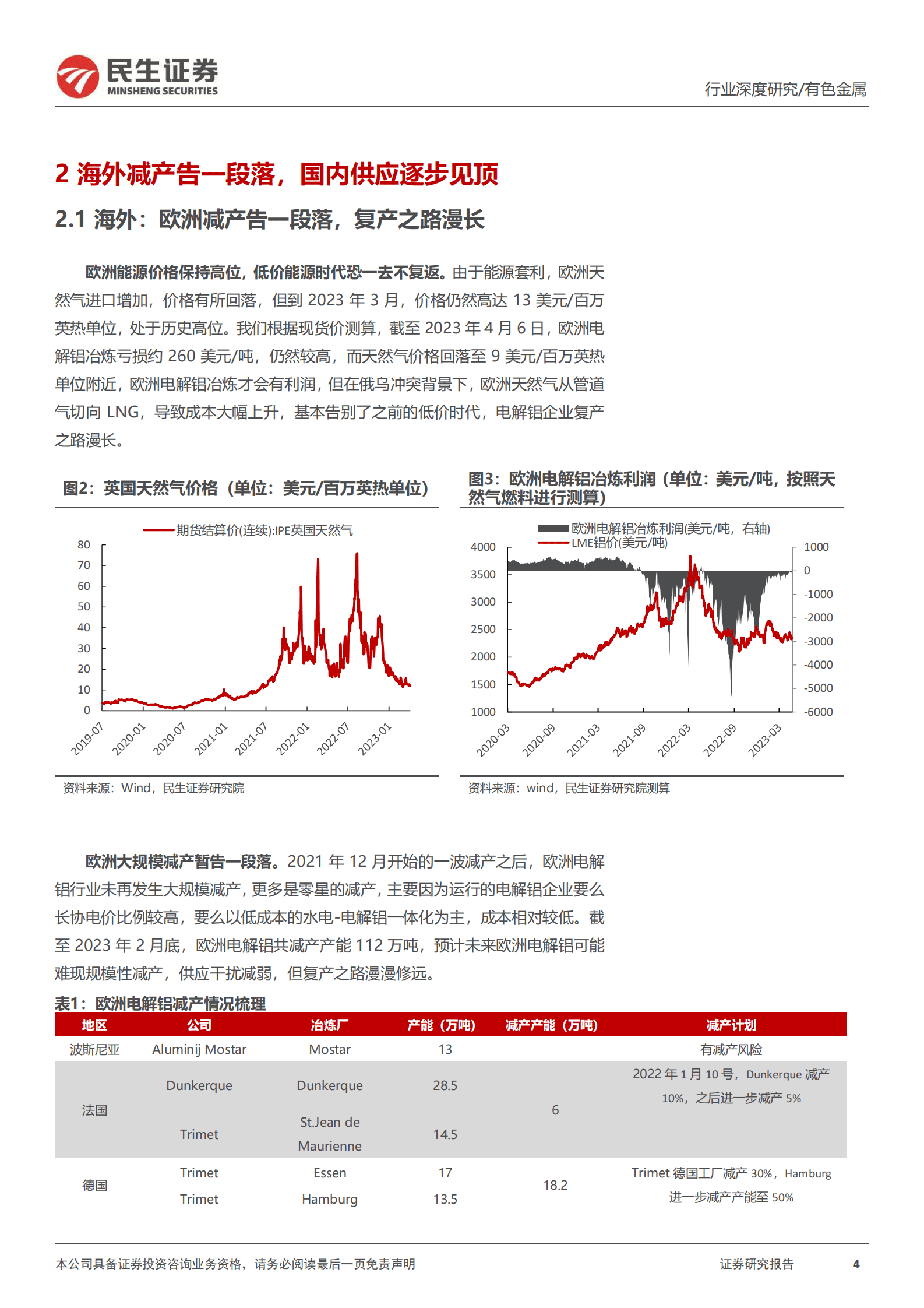 电解铝行业深度报告：乍暖还寒，曙光已现 第4页